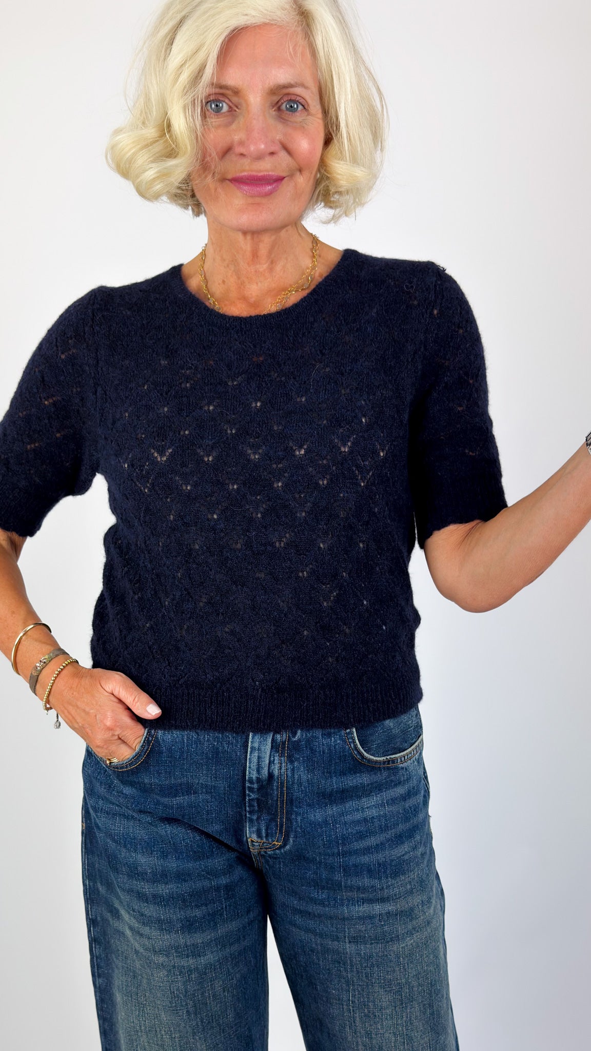 Sibin Linnebjerg Due Jumper Navy