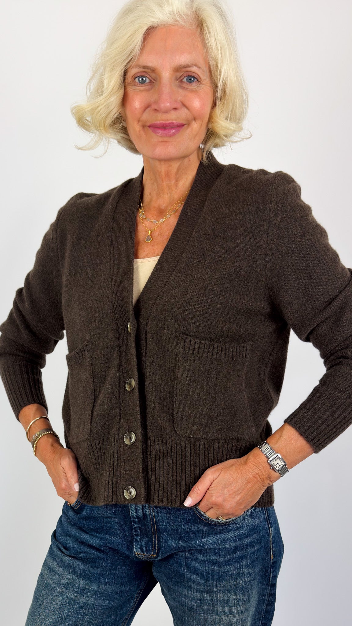 Sibin Linnebjerg Carole Cardigan Brown