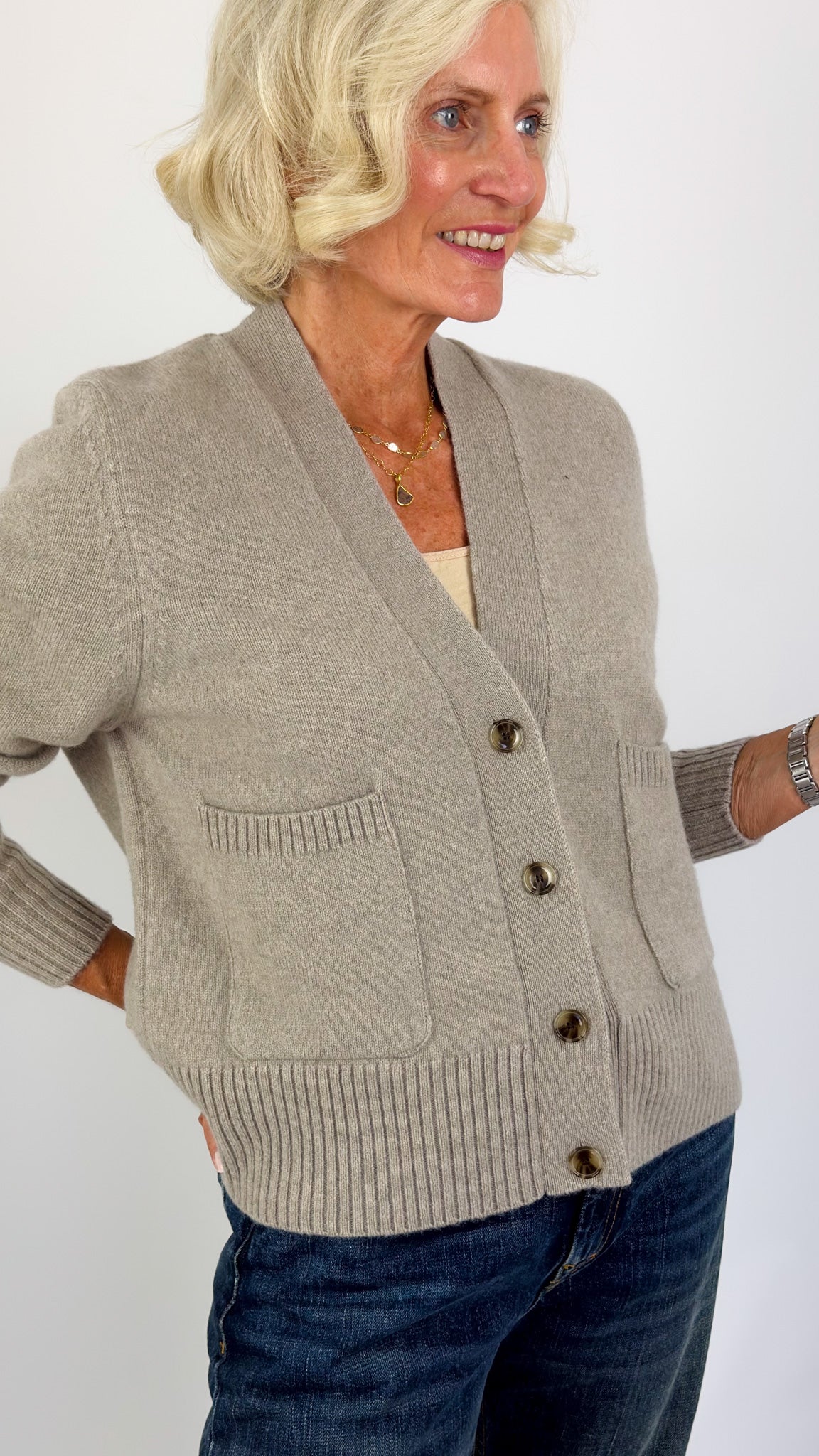 Sibin Linnebjerg Carole Cardigan Sand