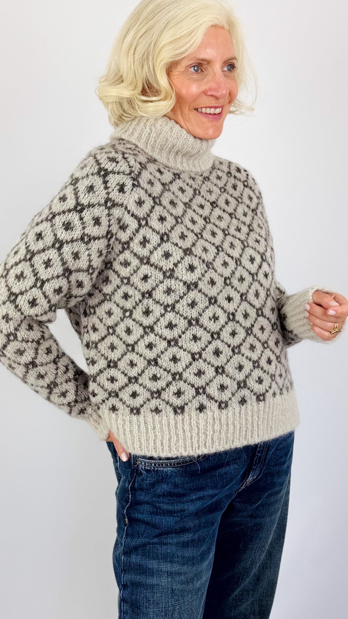 Sibin Linnebjerg Camelia Jumper Stone/Anthracite