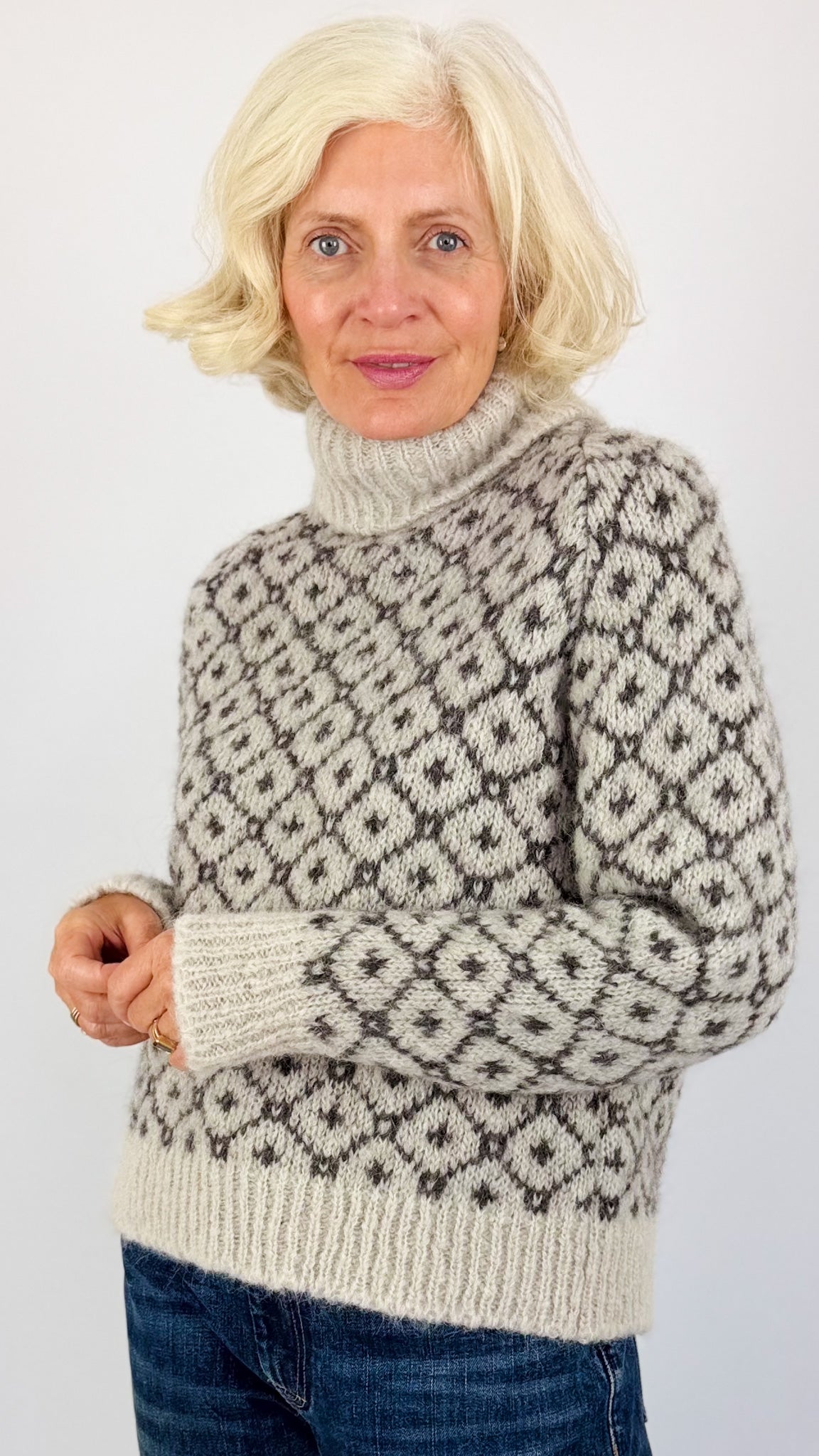Sibin Linnebjerg Camelia Jumper Stone/Anthracite