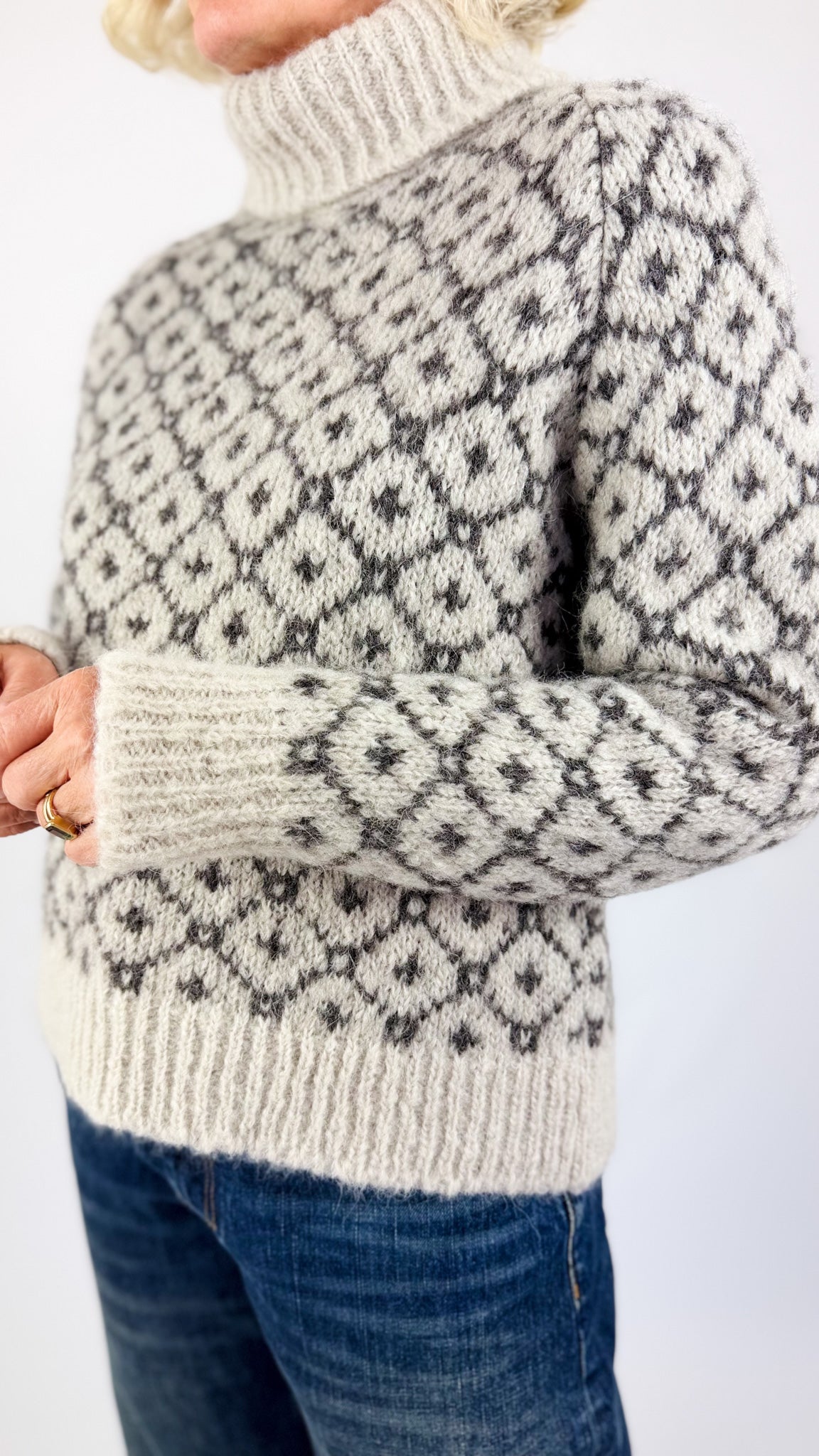 Sibin Linnebjerg Camelia Jumper Stone/Anthracite
