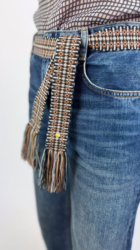 Guanabana 242 Belt Grey & Blue