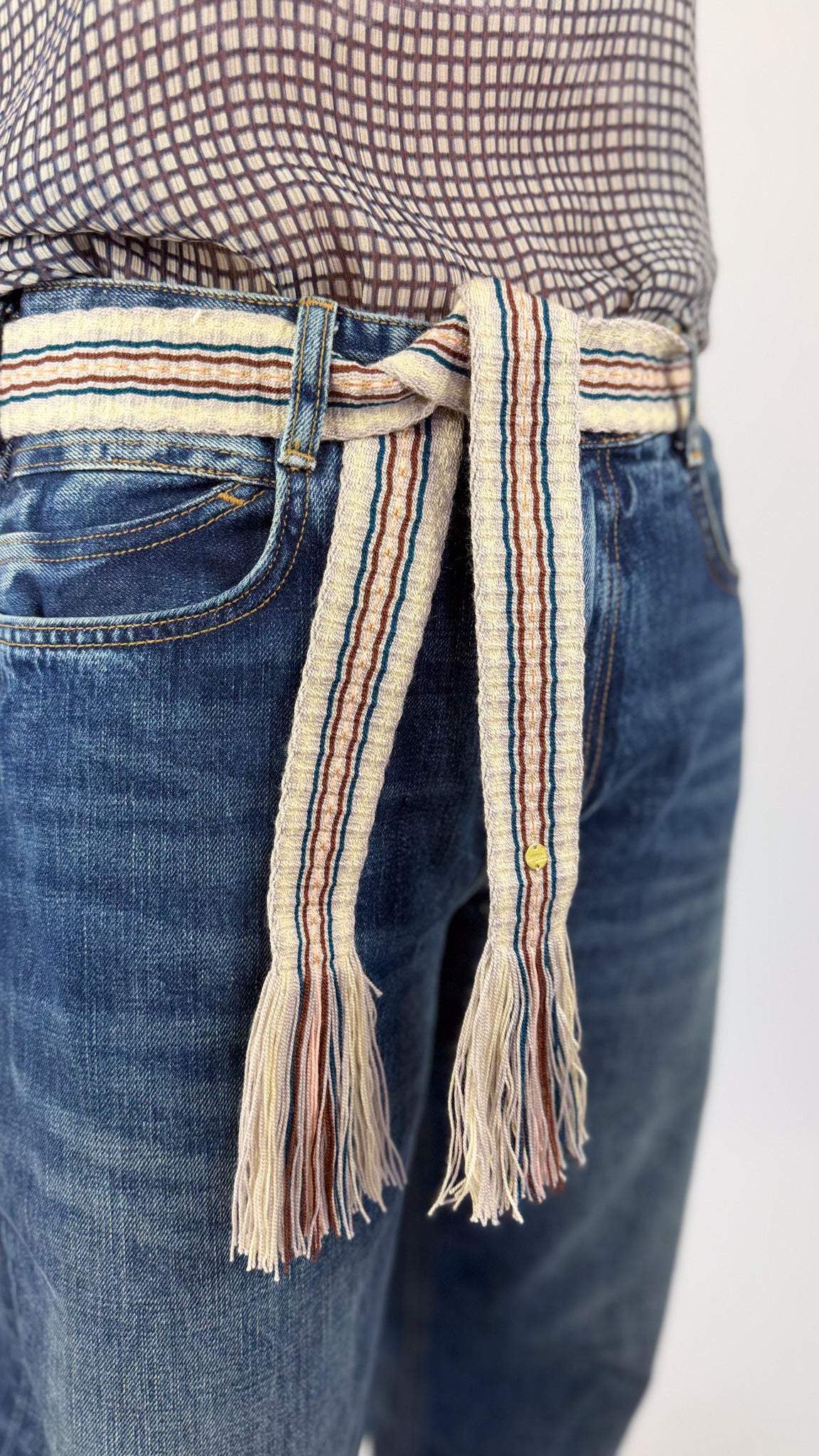 Guanabana 154 Belt Beige & Brown