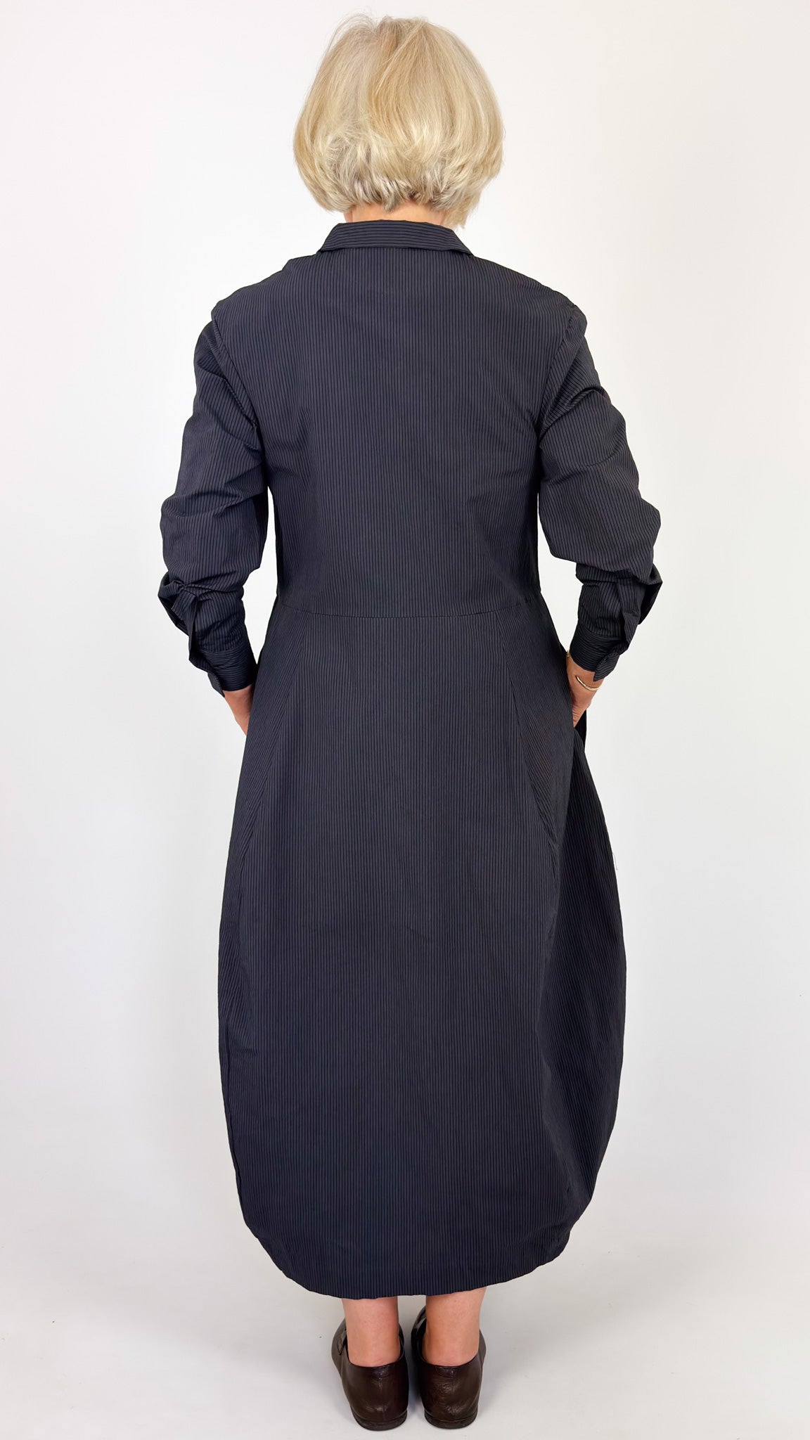 Bergfabel Letty Dress Grey Stripe