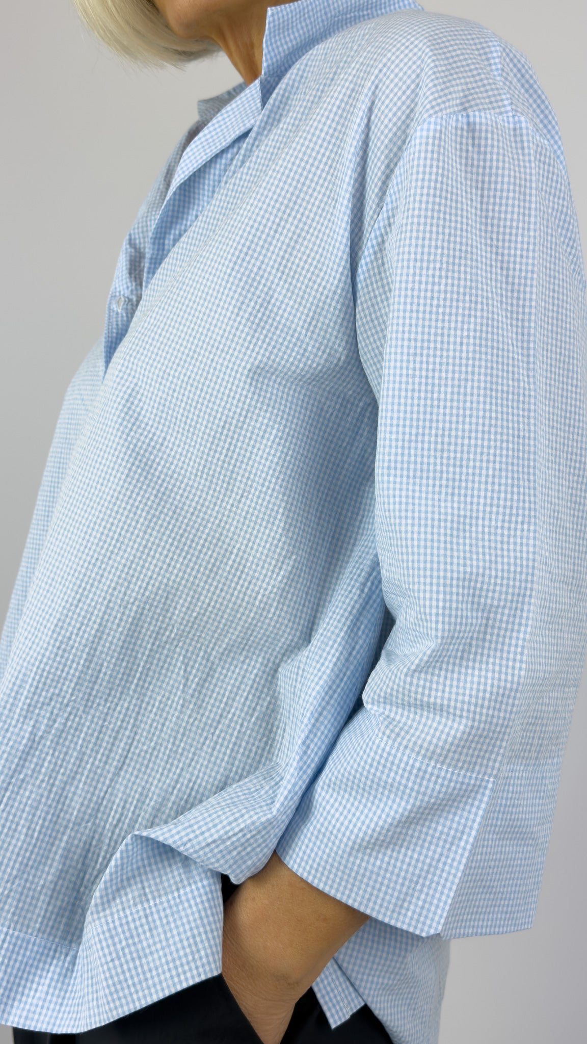 Mama b Ottobre Shirt Celeste Check