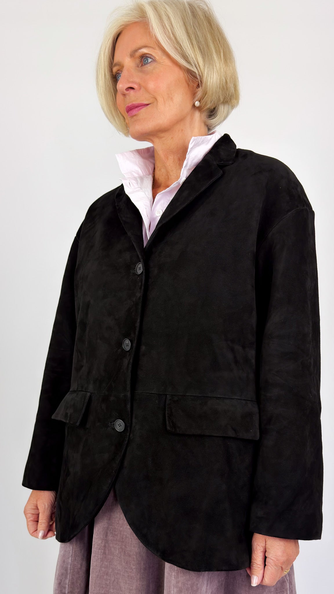 Bergfabel Leather Bella Jacket Black