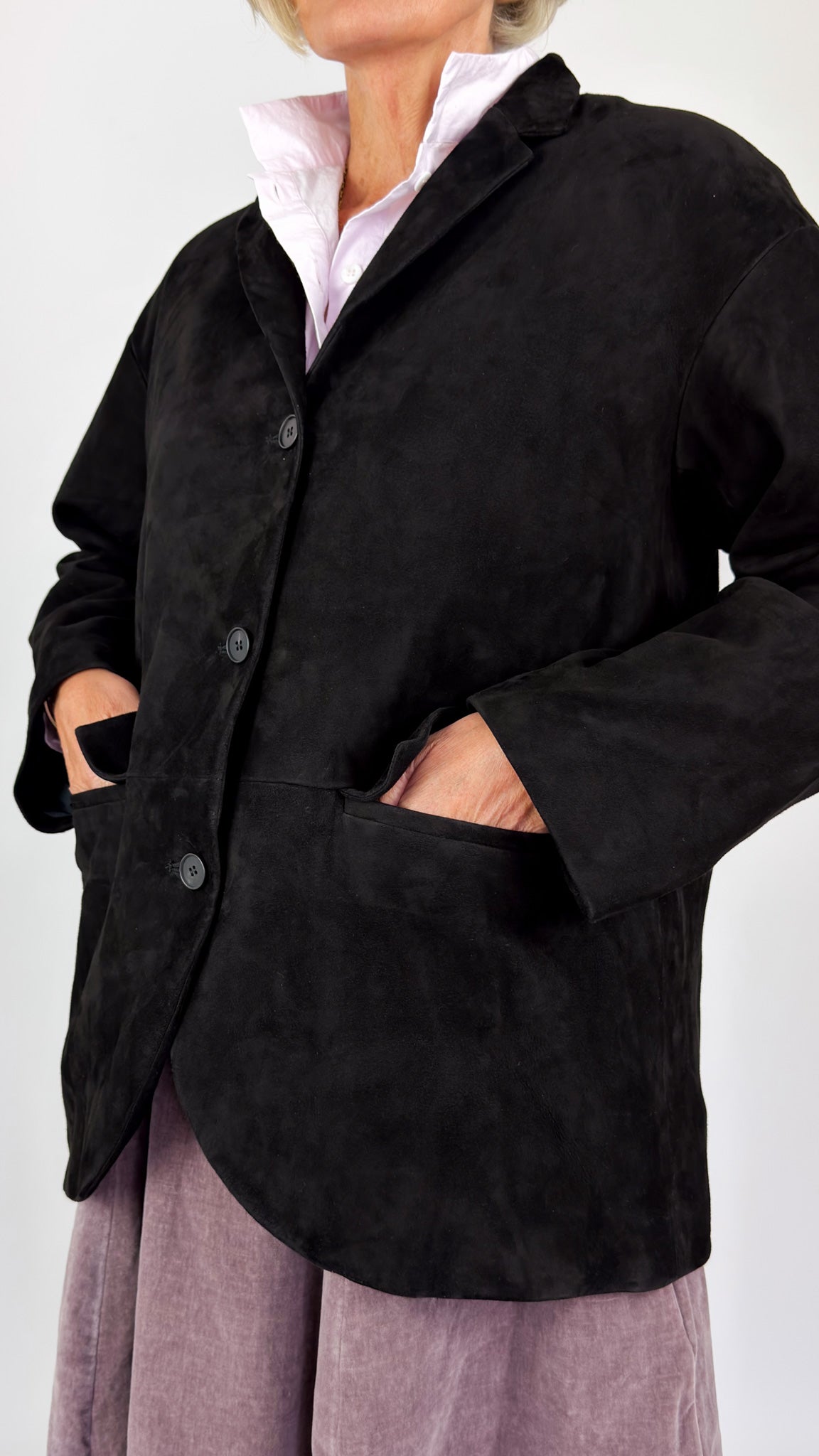 Bergfabel Leather Bella Jacket Black