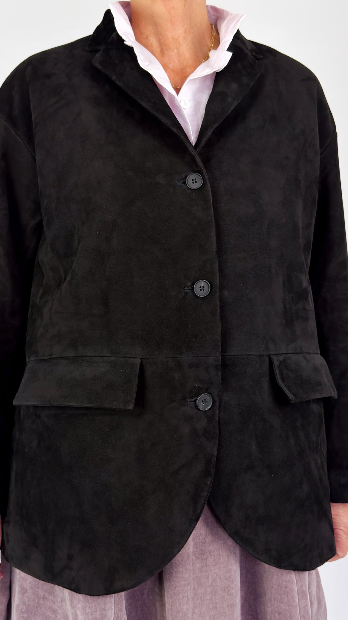 Bergfabel Leather Bella Jacket Black