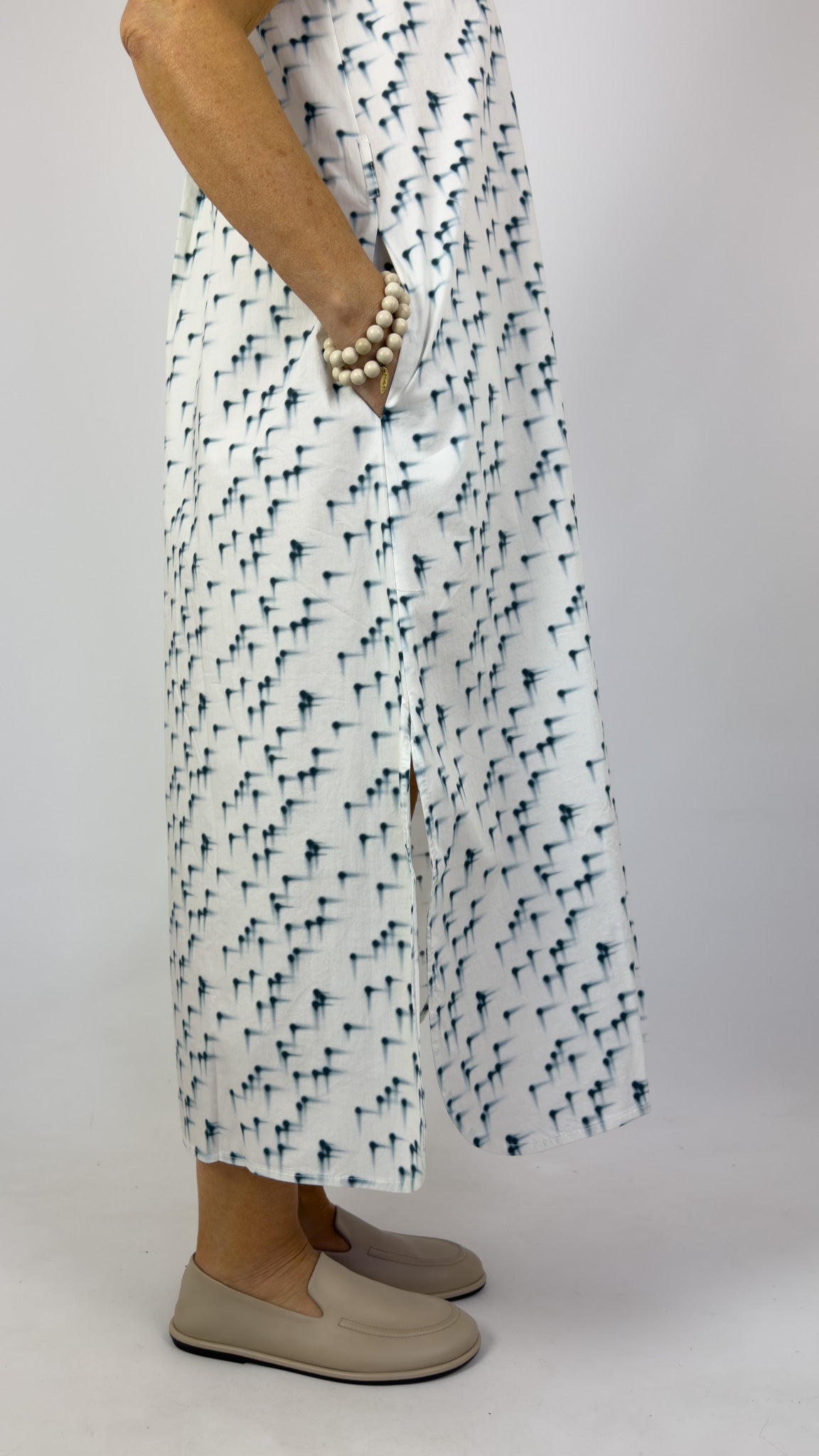Humility Jira Dress Marine/White