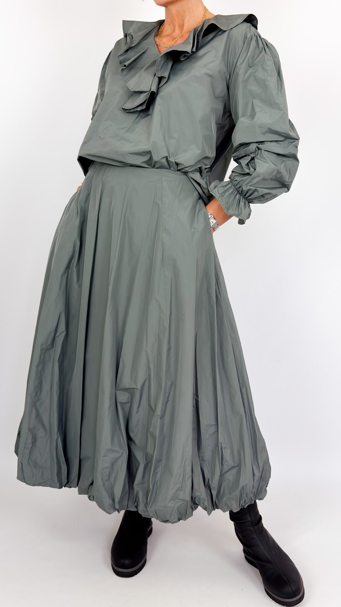 Neirami 116 Skirt Jade/Grey