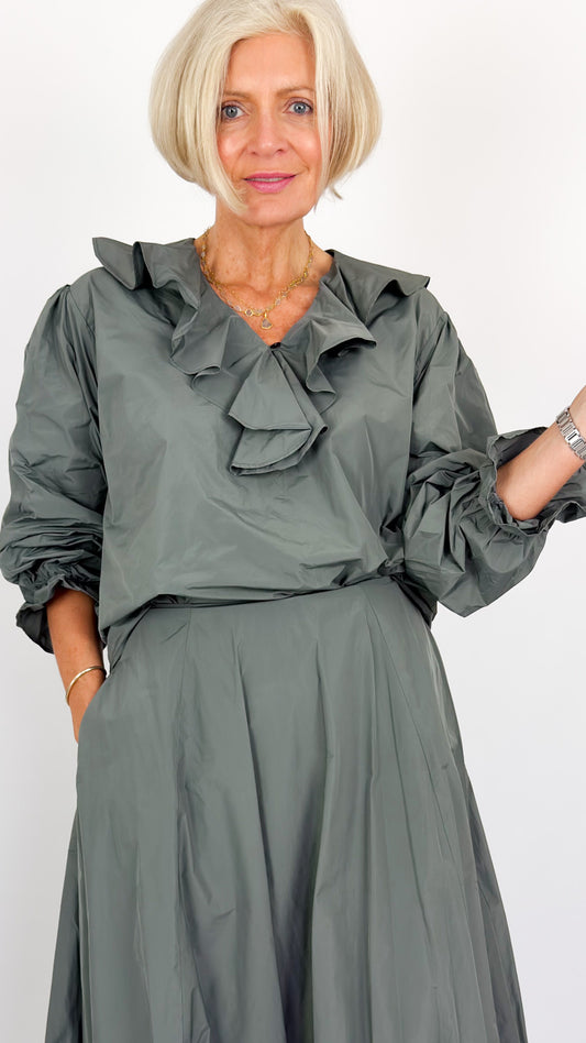 Neirami 302 Shirt Jade/Grey