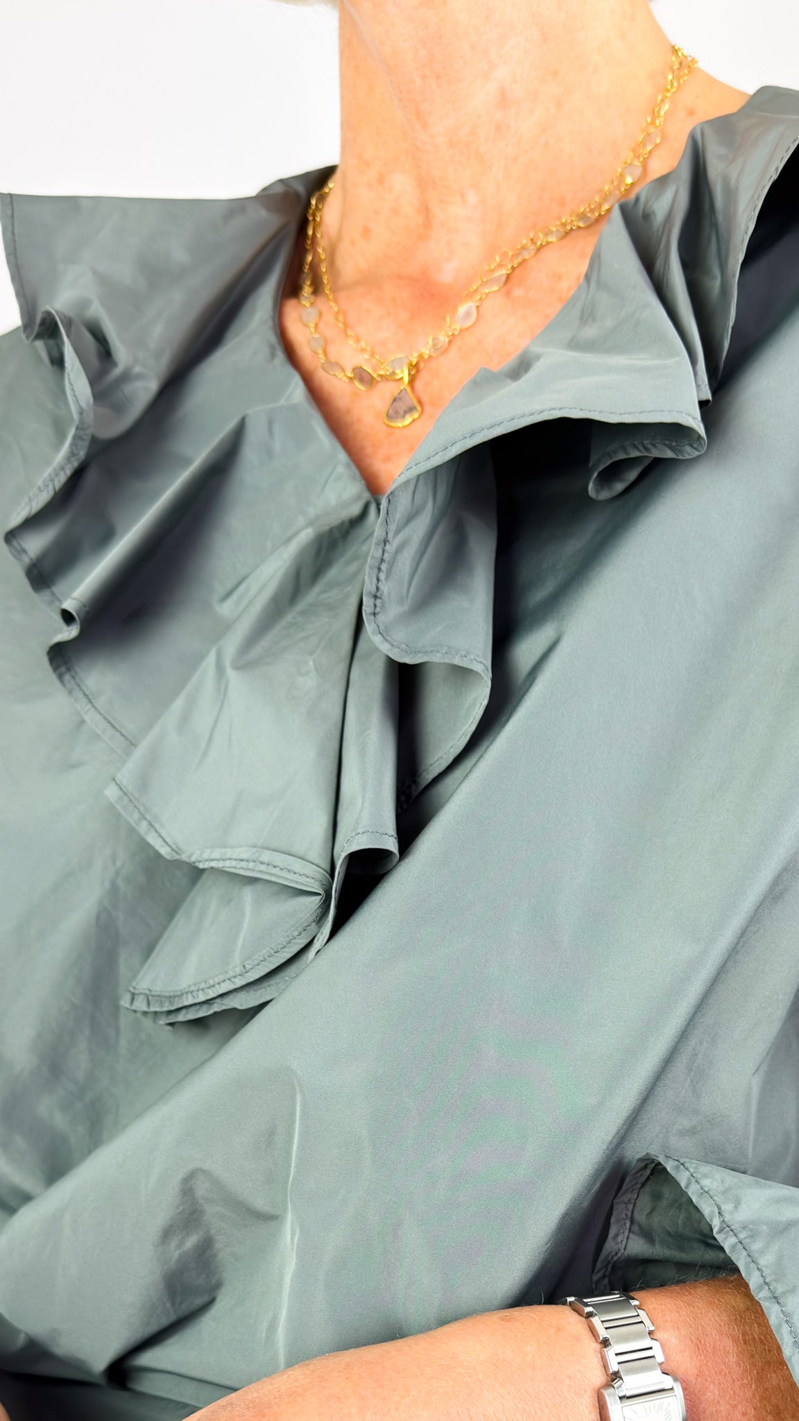 Neirami 302 Shirt Jade/Grey