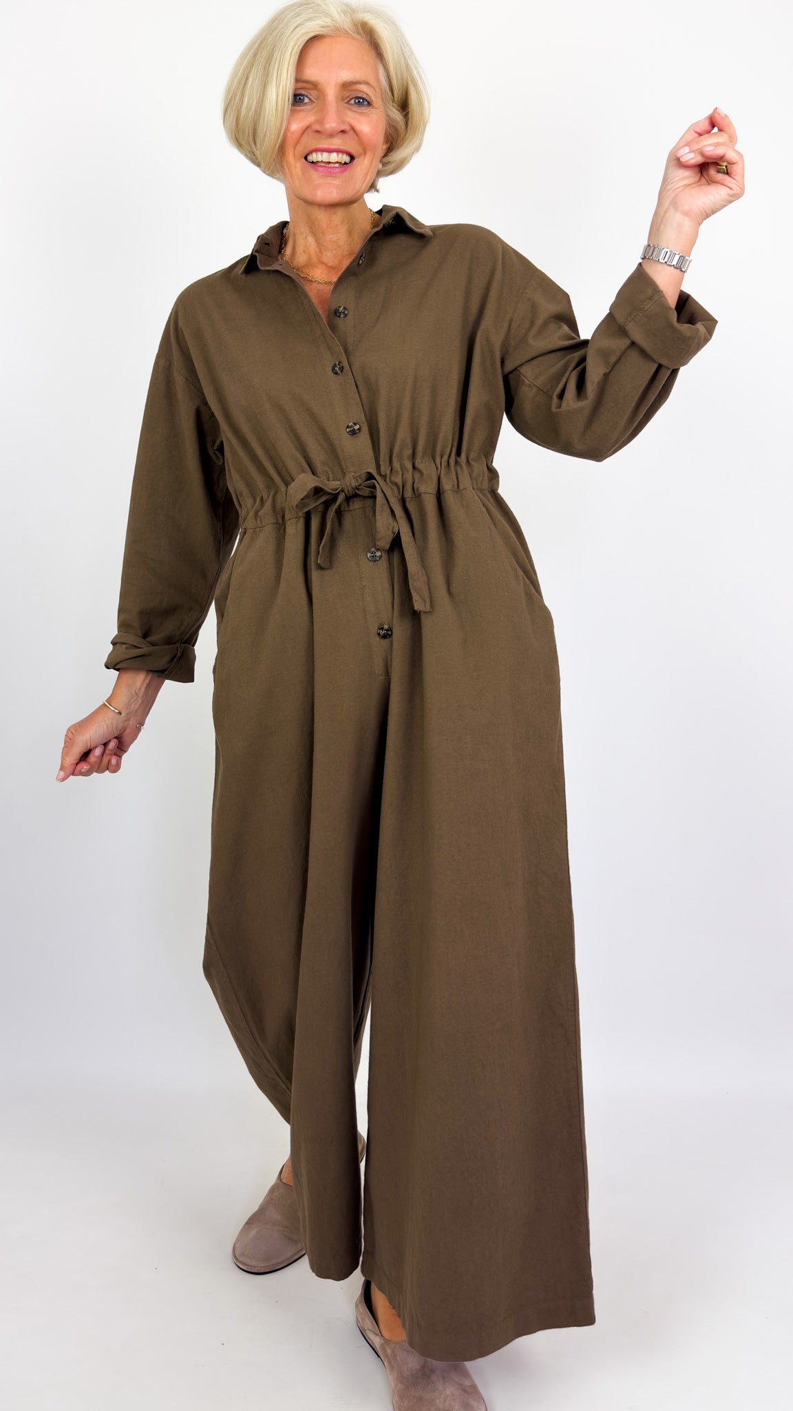 Neirami 314 Jumpsuit Tobacco