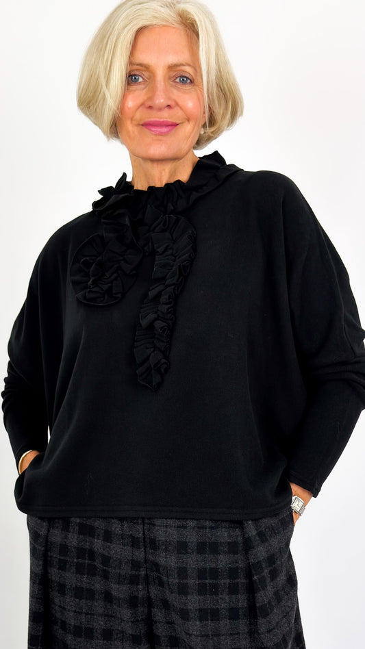 Neirami 304 Ruched Jumper Black