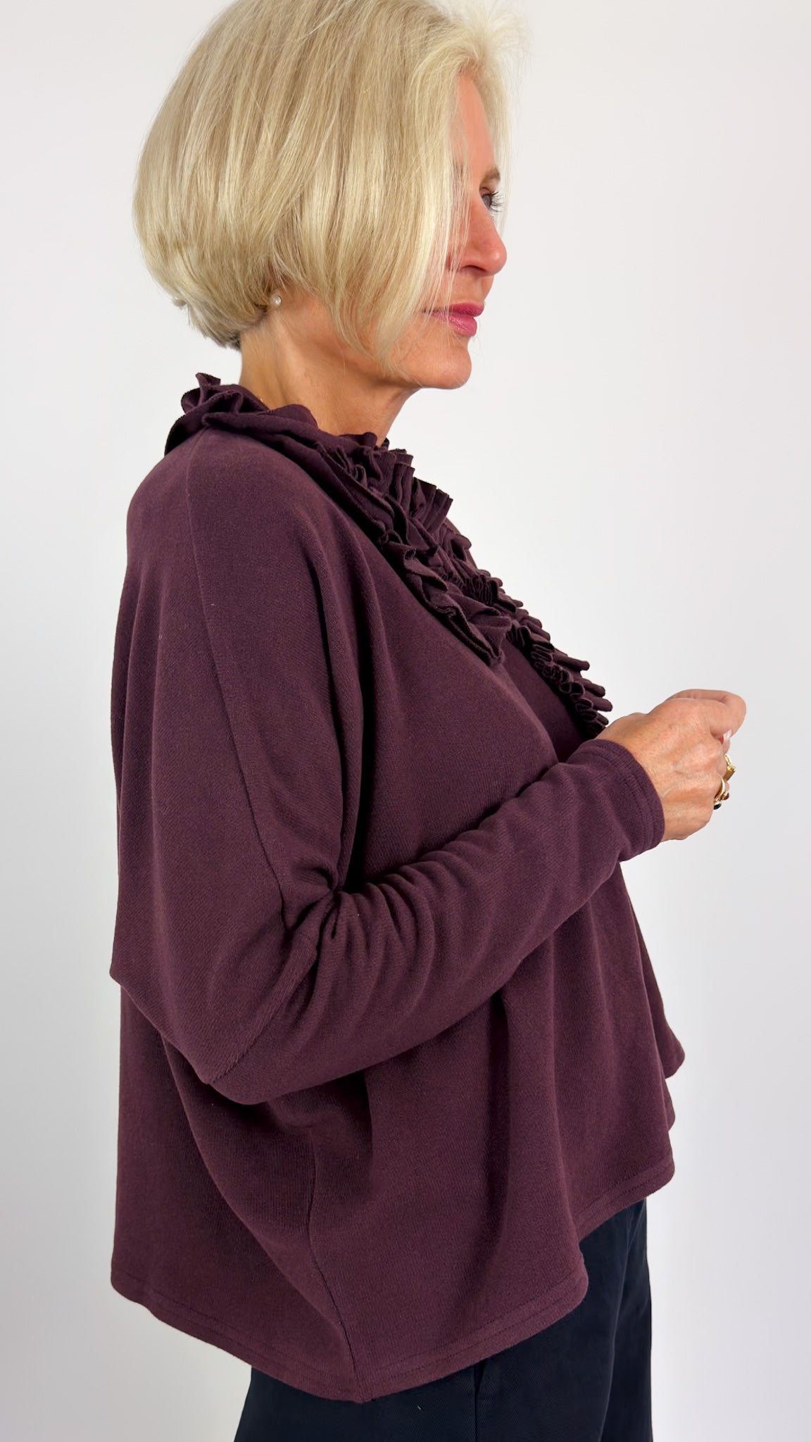 Neirami 304 Ruched Jumper Fig