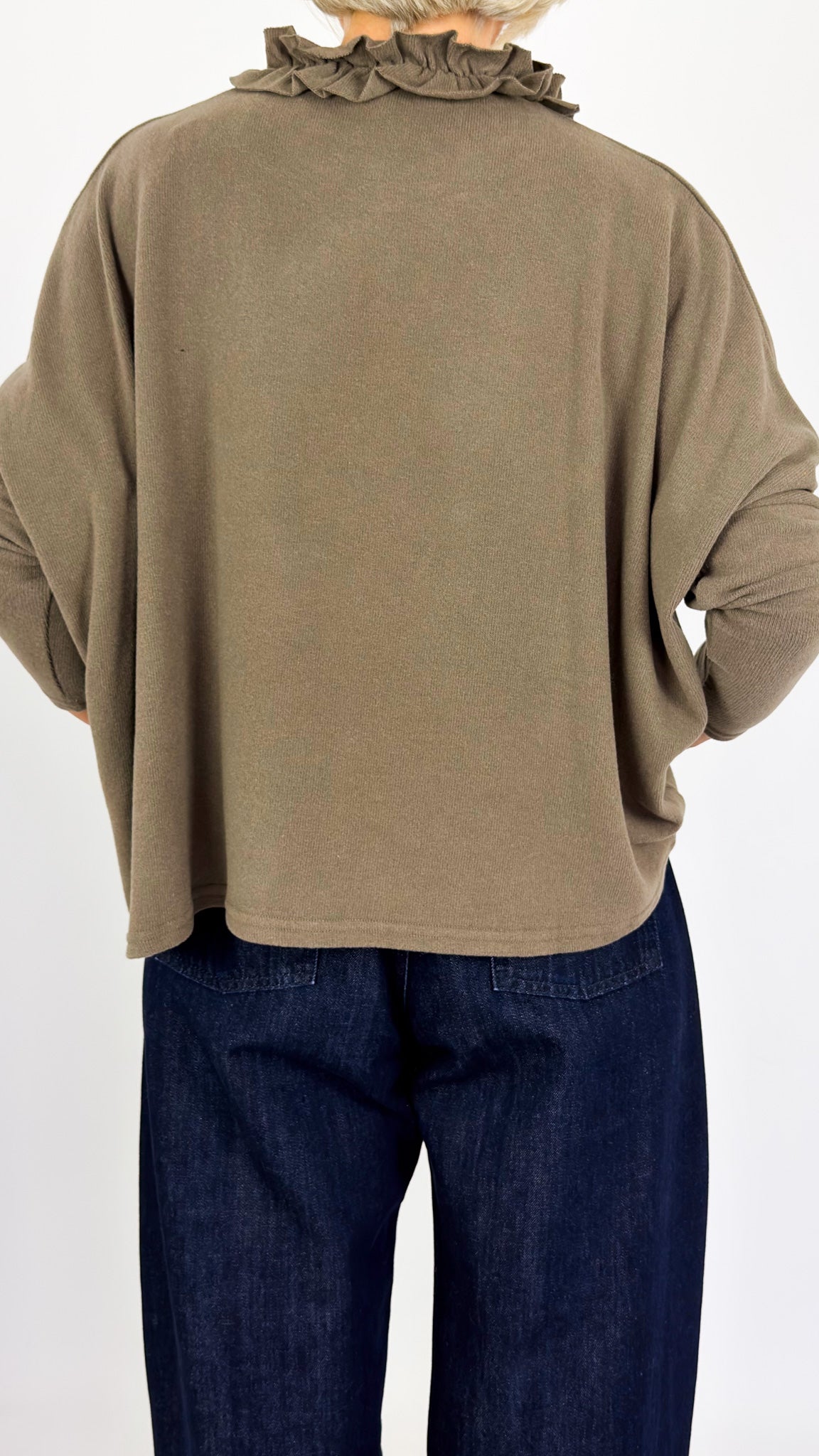 Neirami 304 Ruched Jumper Twig