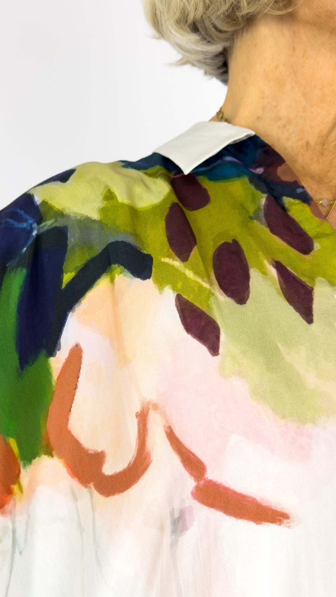 Beetroot Kiseki Kaftan Dress Stone Petals