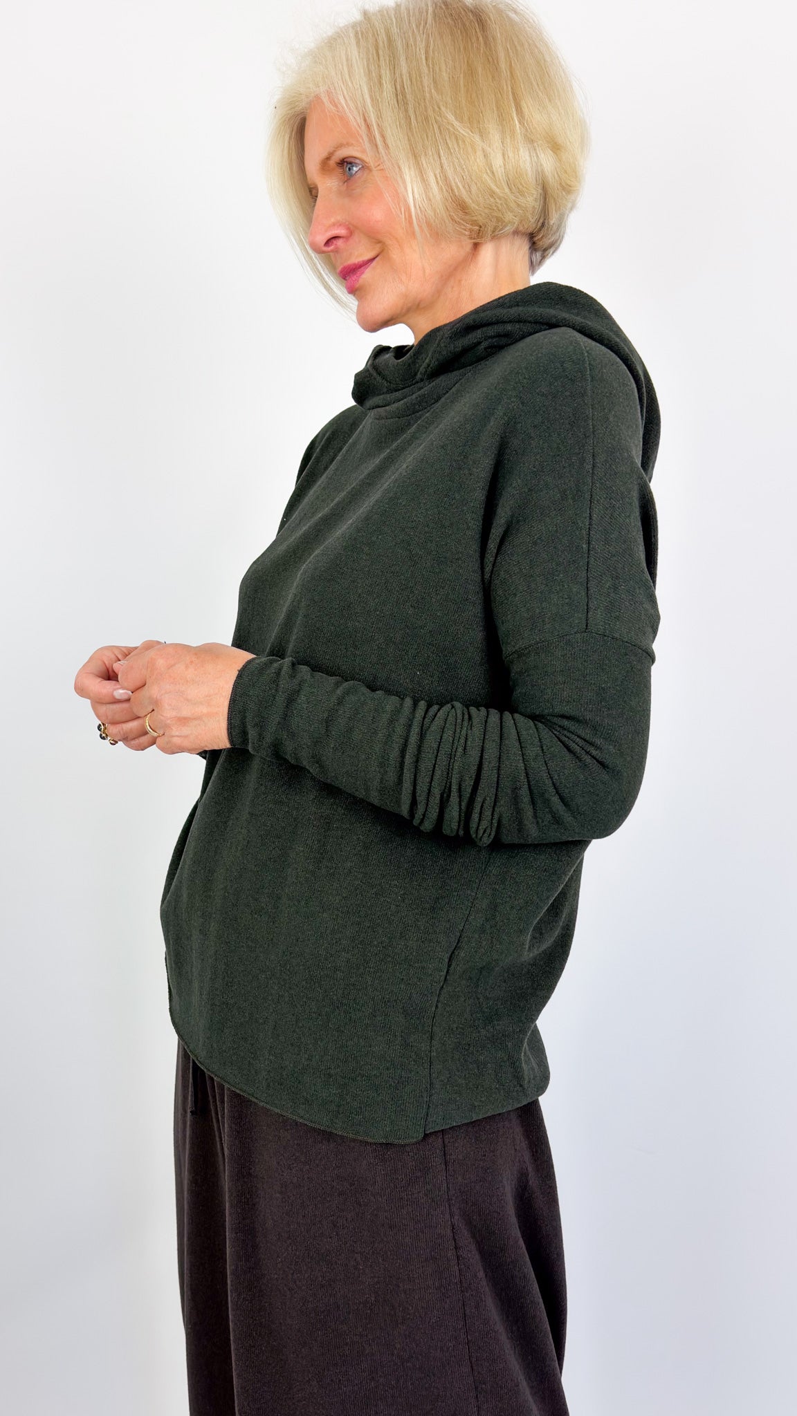 Album Di Famiglia JP Hoodie Jumper Forest
