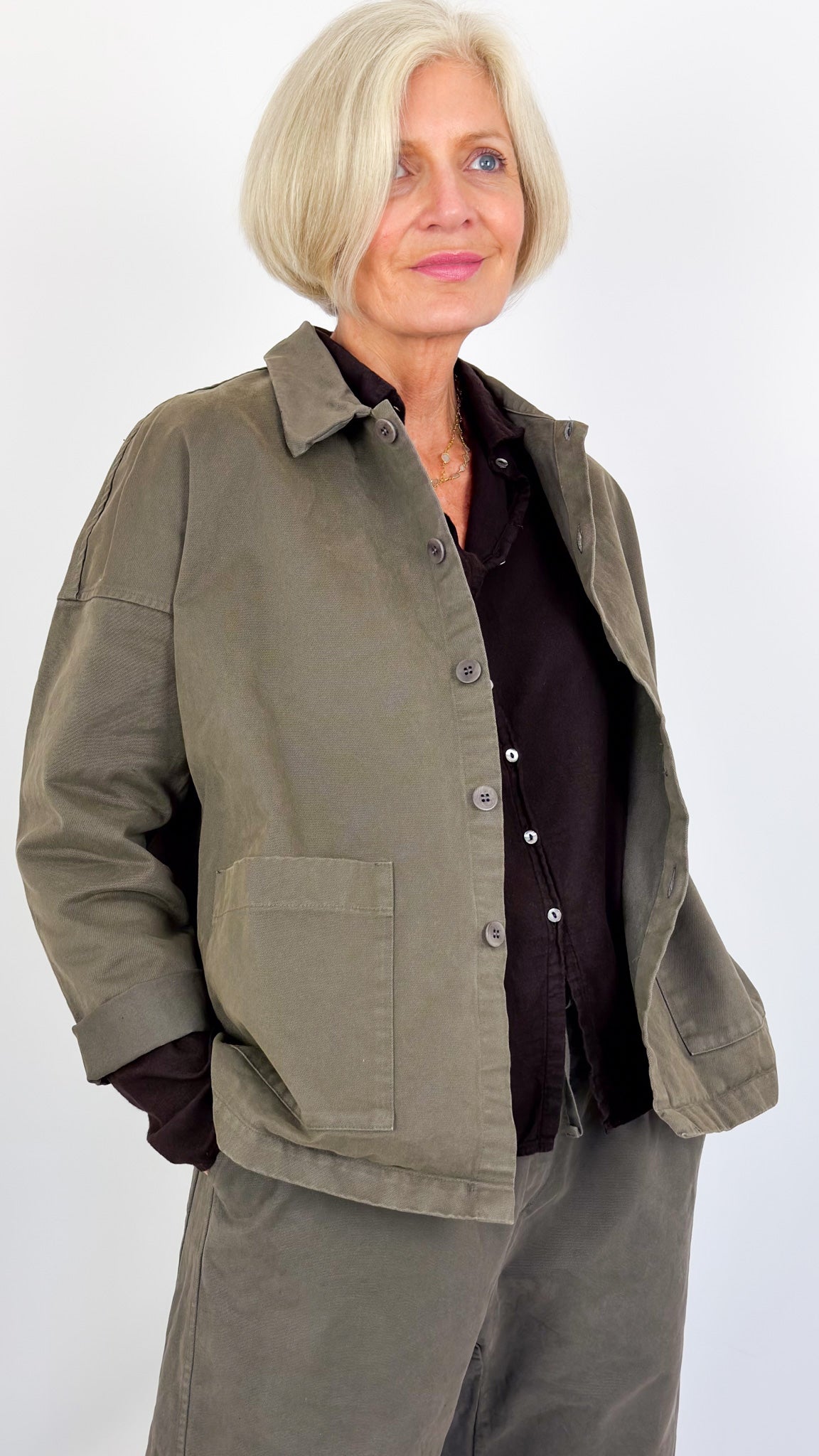Album Di Famiglia WCC Overshirt Jacket Taupe