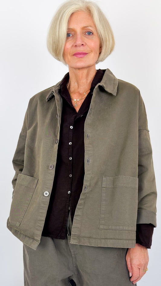 Album Di Famiglia WCC Overshirt Jacket Taupe