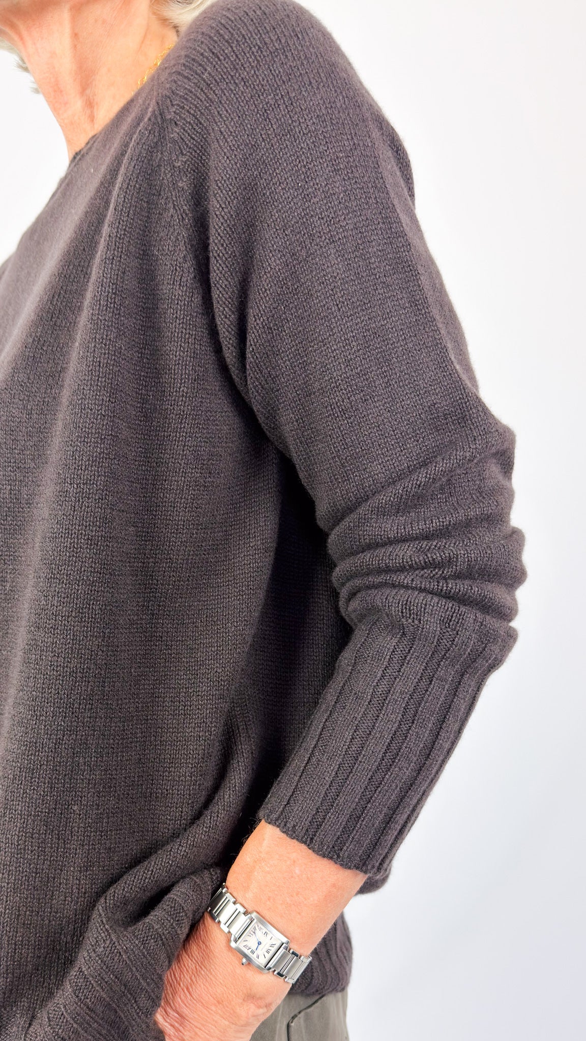 Album Di Famiglia WS Girocollo Raglan Jumper Brown