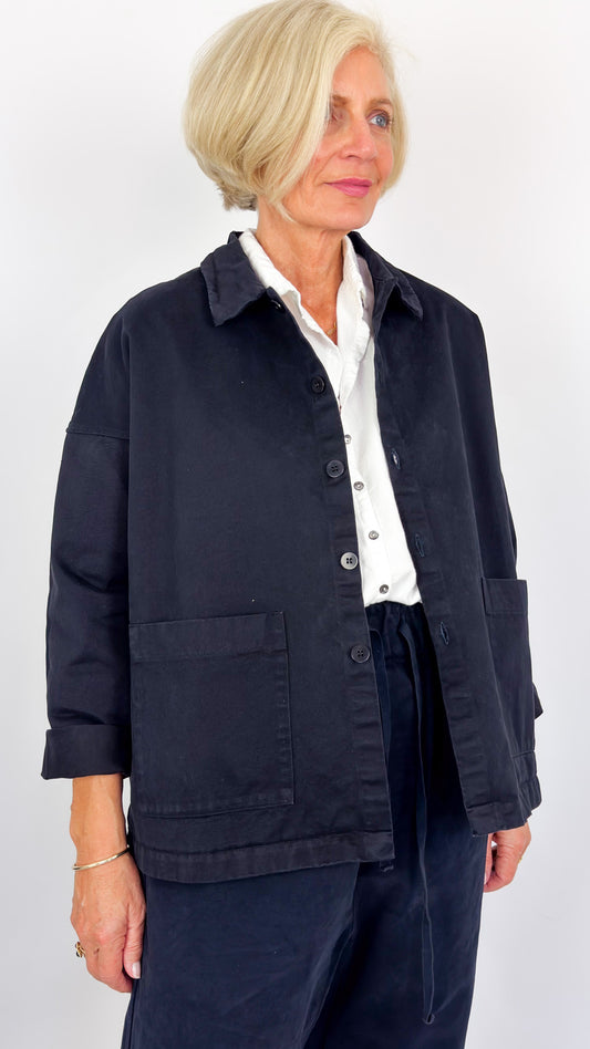 Album Di Famiglia WCC Overshirt Jacket Navy
