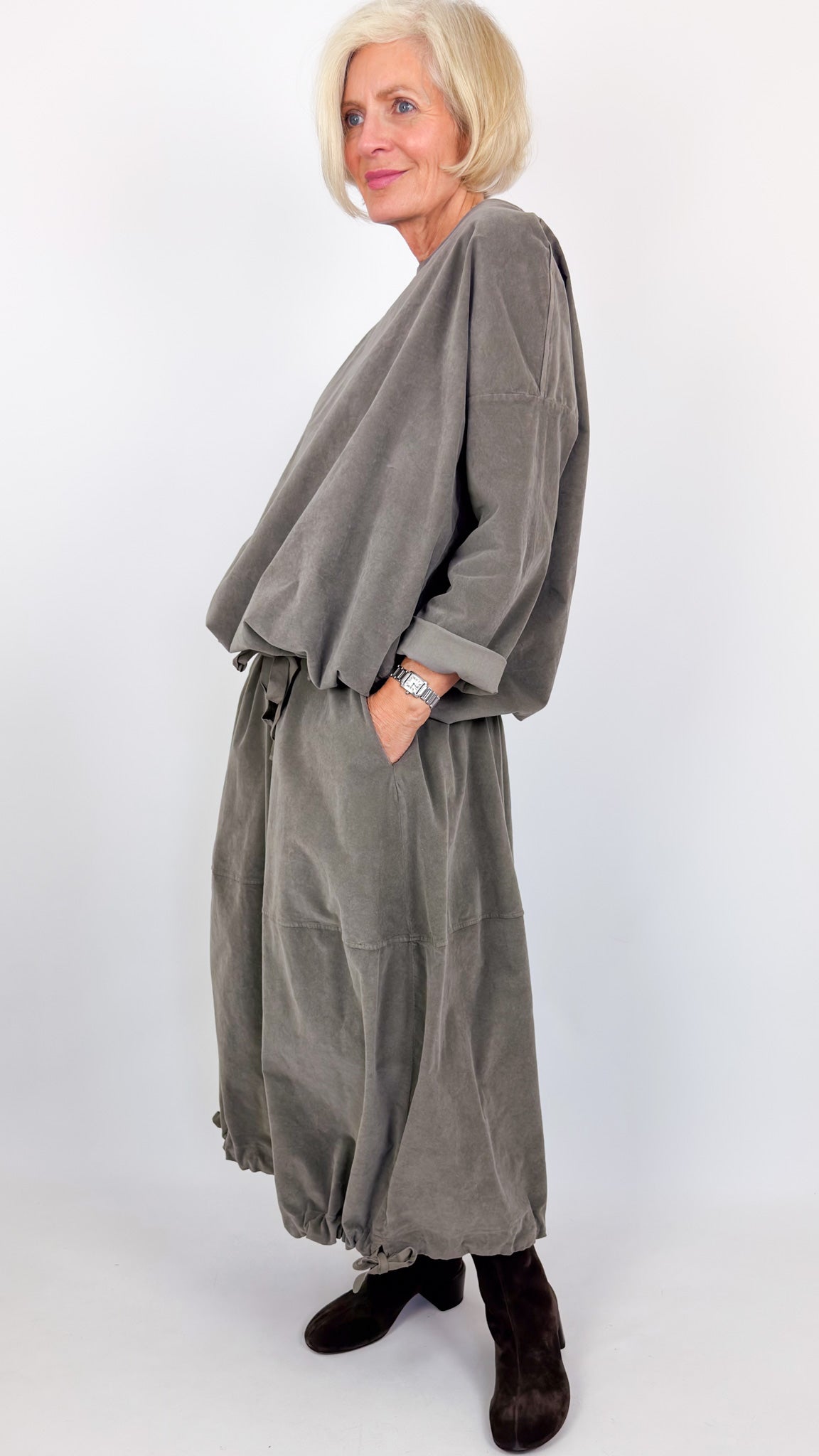 Album Di Famiglia V Balloon Skirt Taupe