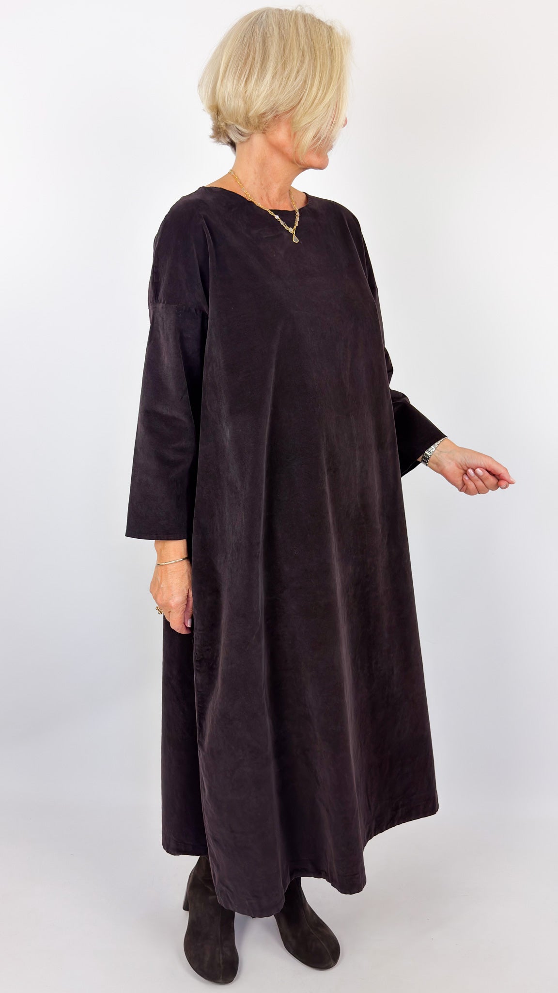 Album Di Famiglia V Loose Dress Brown