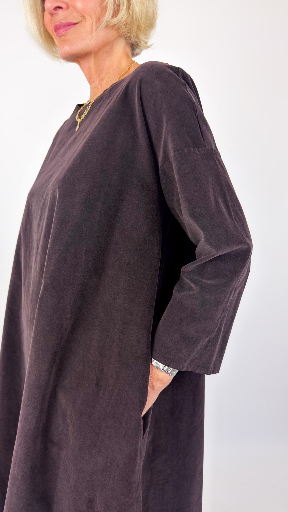 Album Di Famiglia V Loose Dress Brown