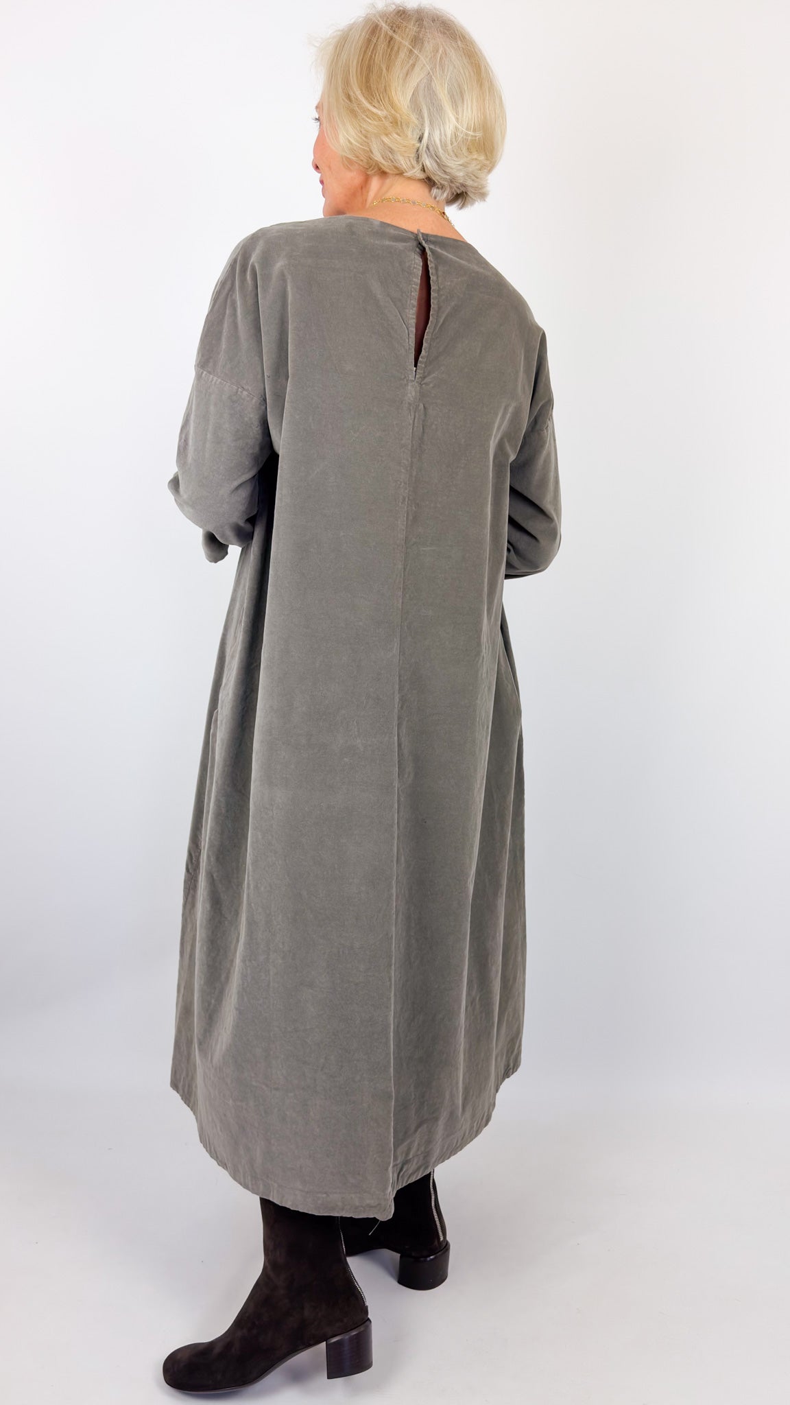 Album Di Famiglia V Loose Dress Taupe