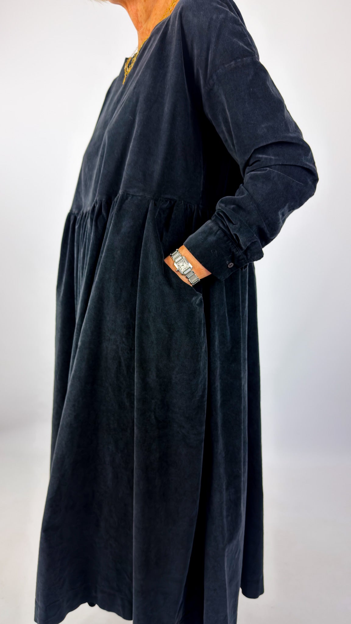 Album Di Famiglia V Round-Neck Dress Black