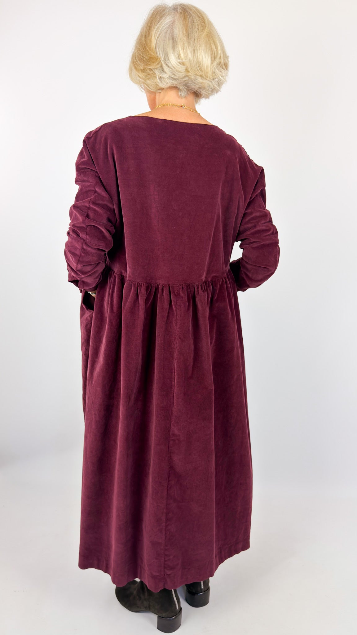 Album Di Famiglia V Round-Neck Dress Wine