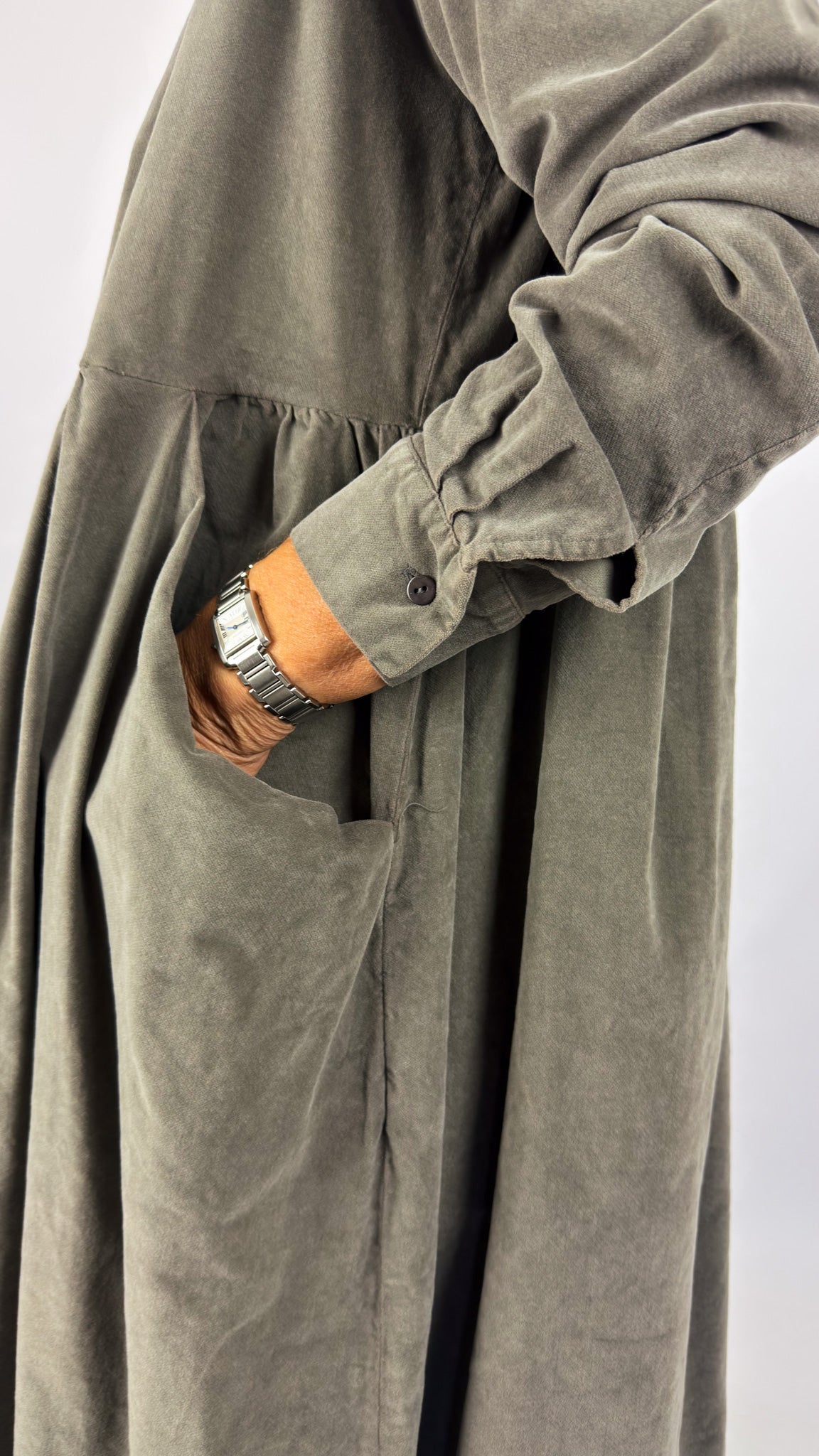 Album Di Famiglia V Round-Neck Dress Taupe