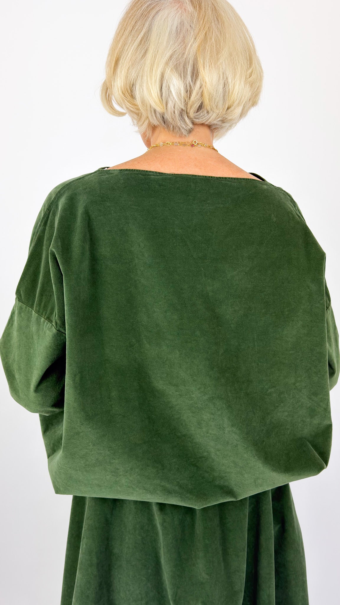 Album Di Famiglia V Drawstring Blouse Forest