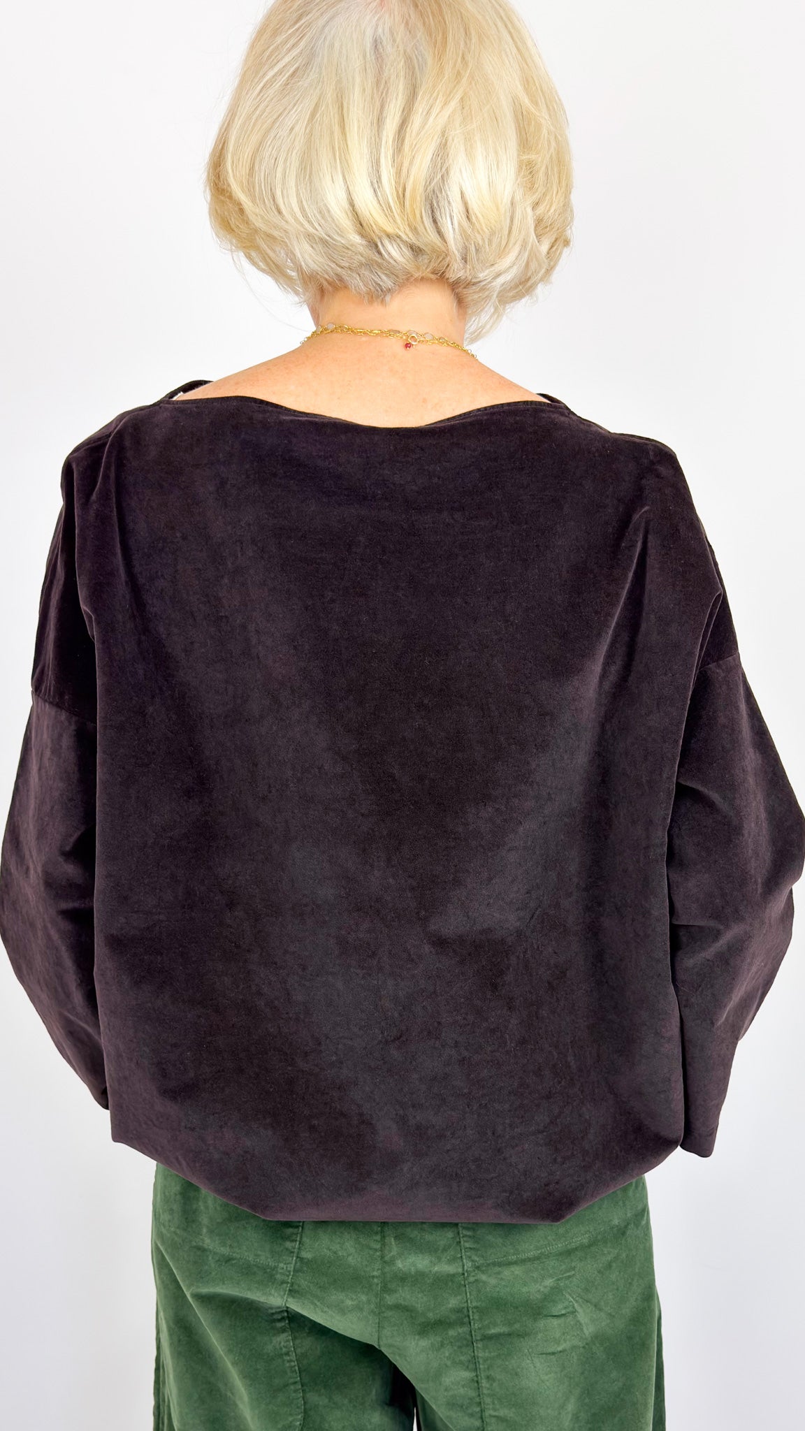 Album Di Famiglia V Drawstring Blouse Brown