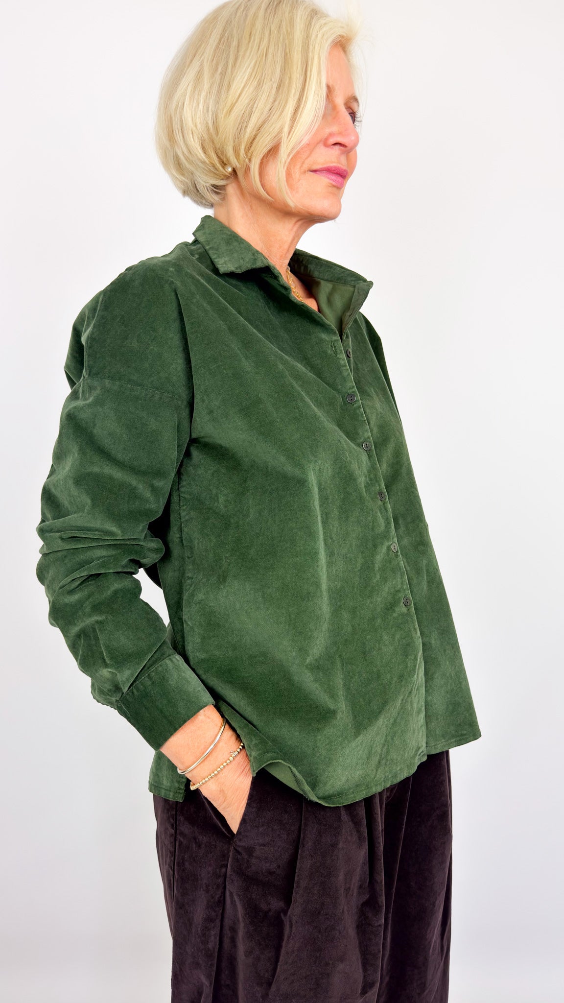 Album Di Famiglia V Collar Shirt Forest