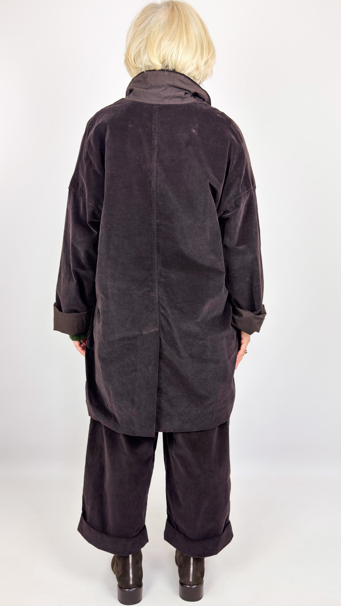 Album Di Famiglia V Long Blazer Brown