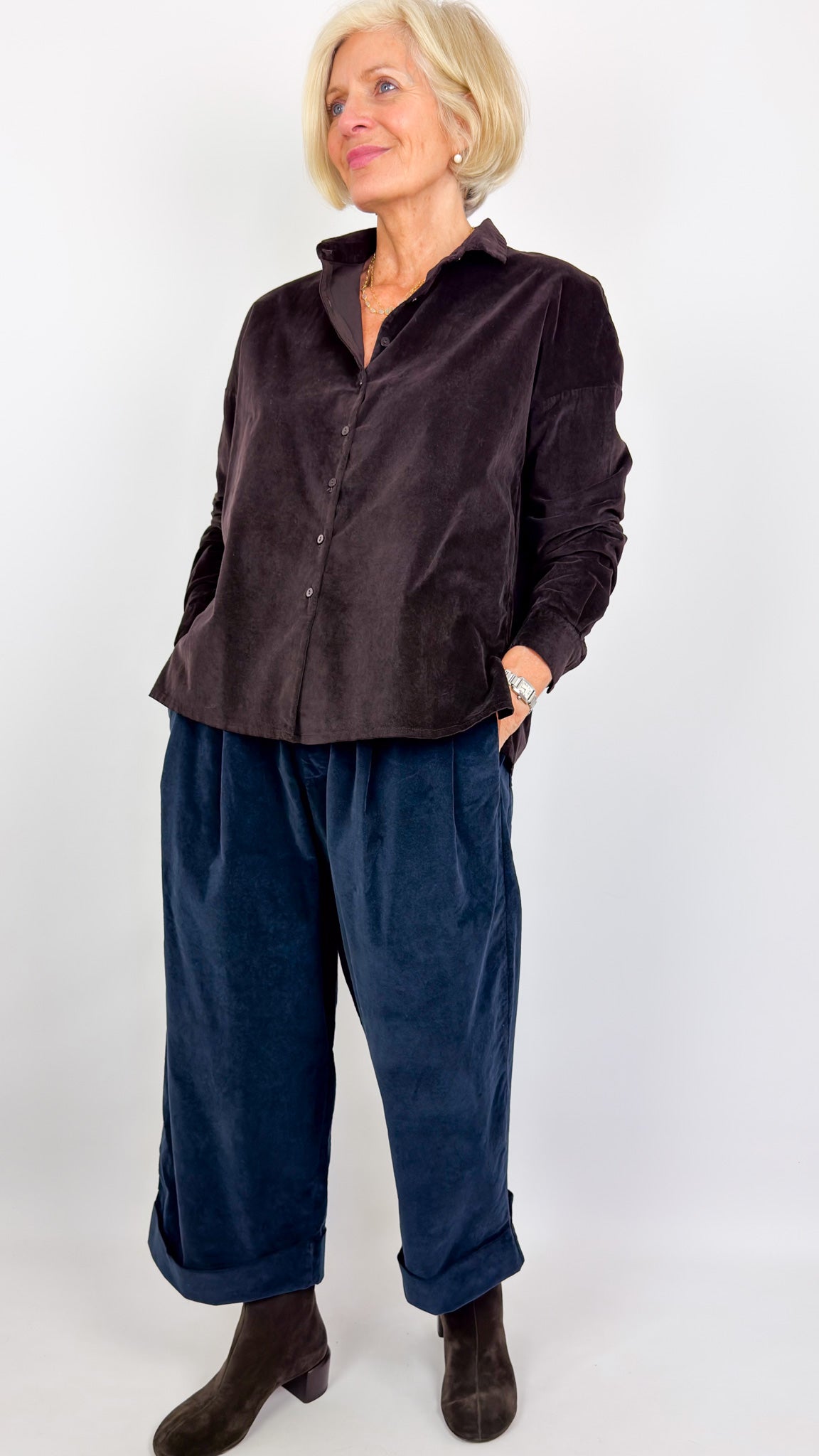 Album Di Famiglia Bragoni V Trousers Navy