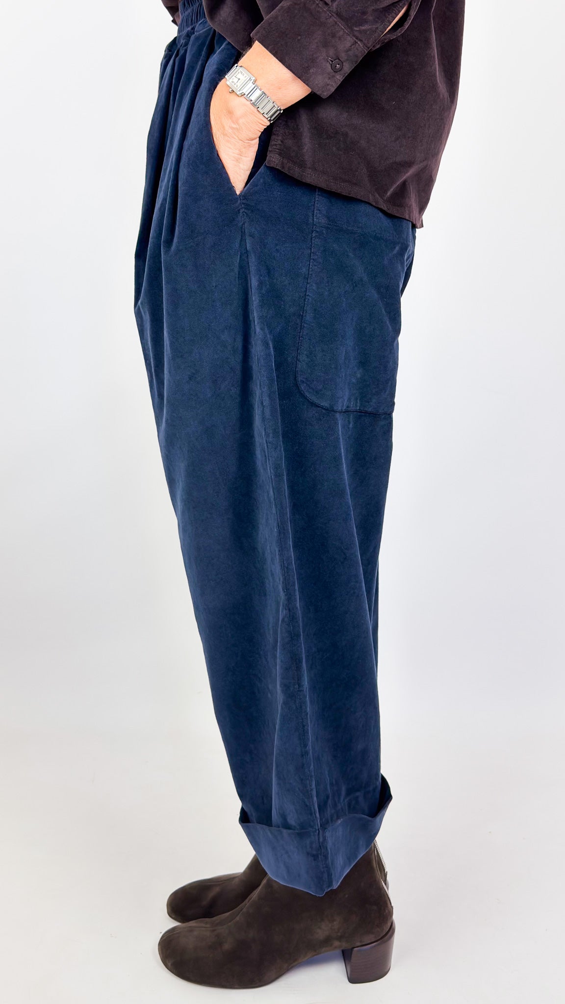 Album Di Famiglia Bragoni V Trousers Navy