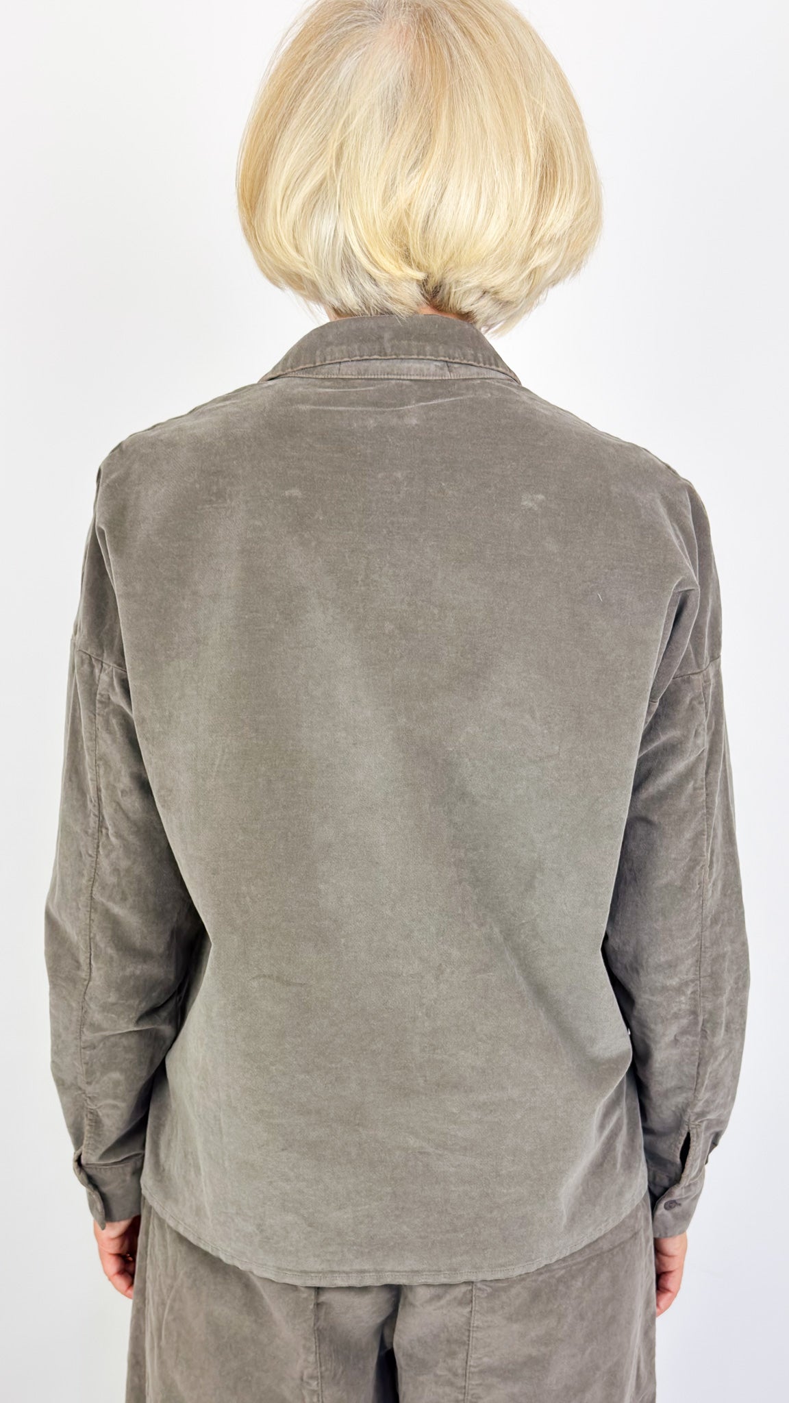 Album Di Famiglia V Collar Shirt Taupe