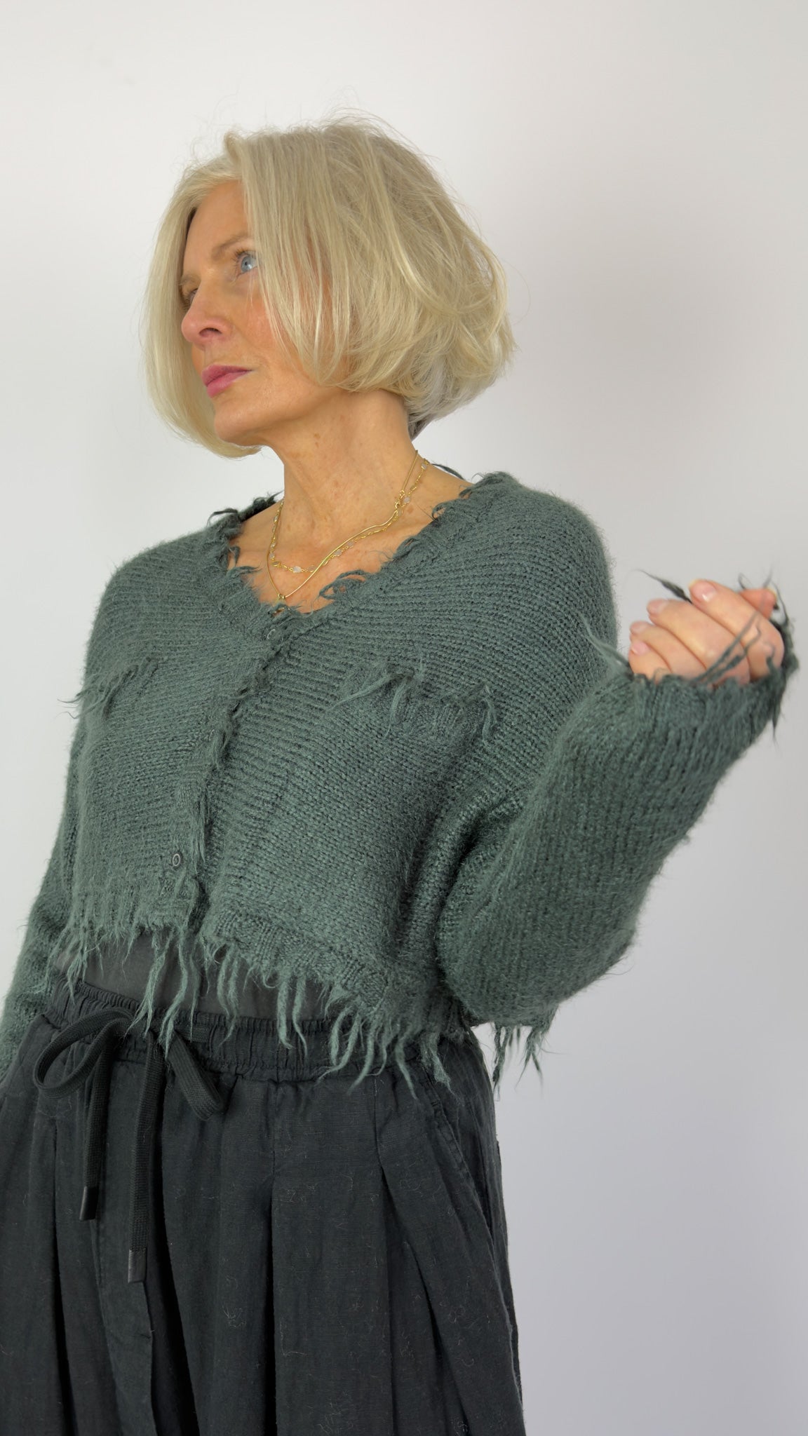 Rundholz Dip 7107 Cardigan Seaweed