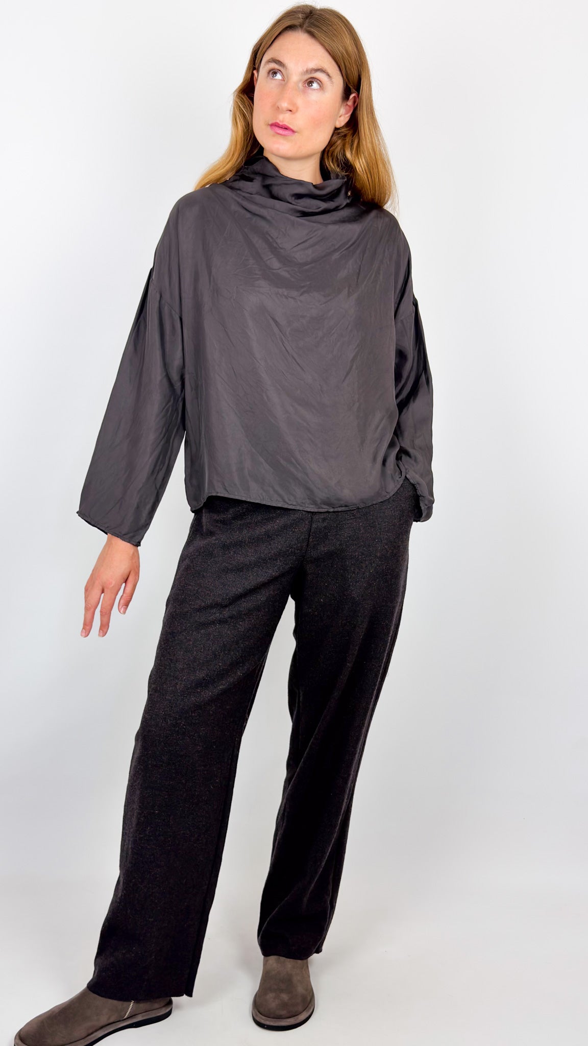 Elsa Esturgie Rêve Blouse Carbon