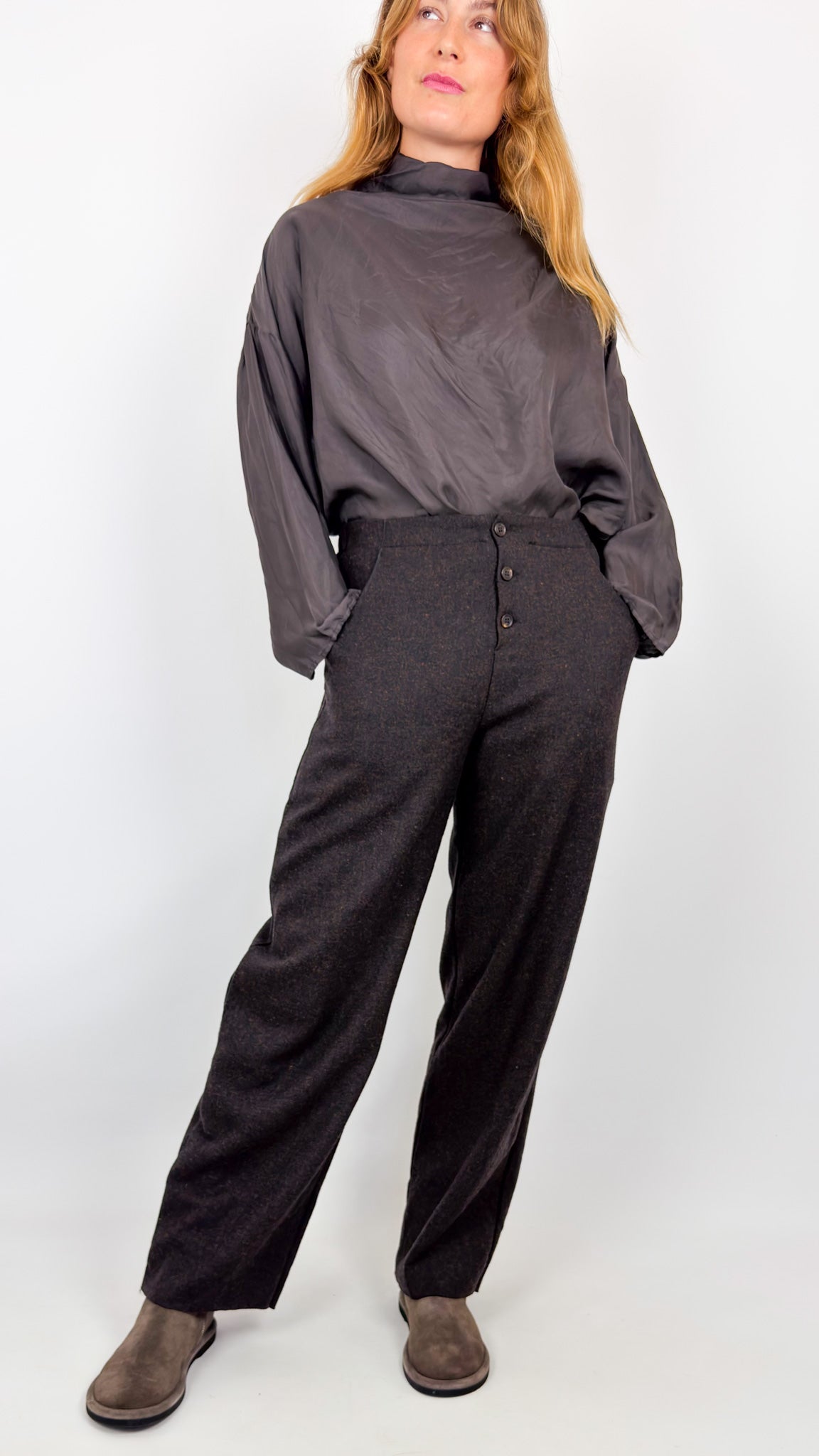 Elsa Esturgie Rêve Blouse Carbon