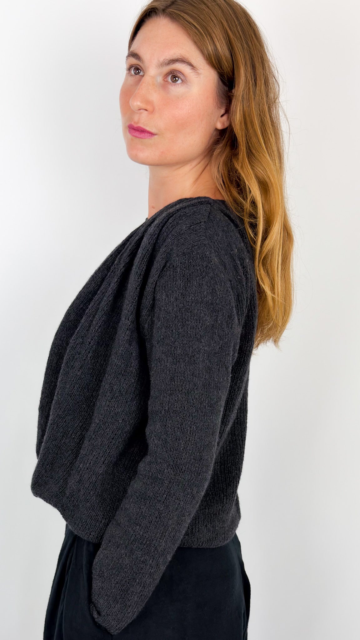 Elsa Esturgie Rosace Jumper Charcoal