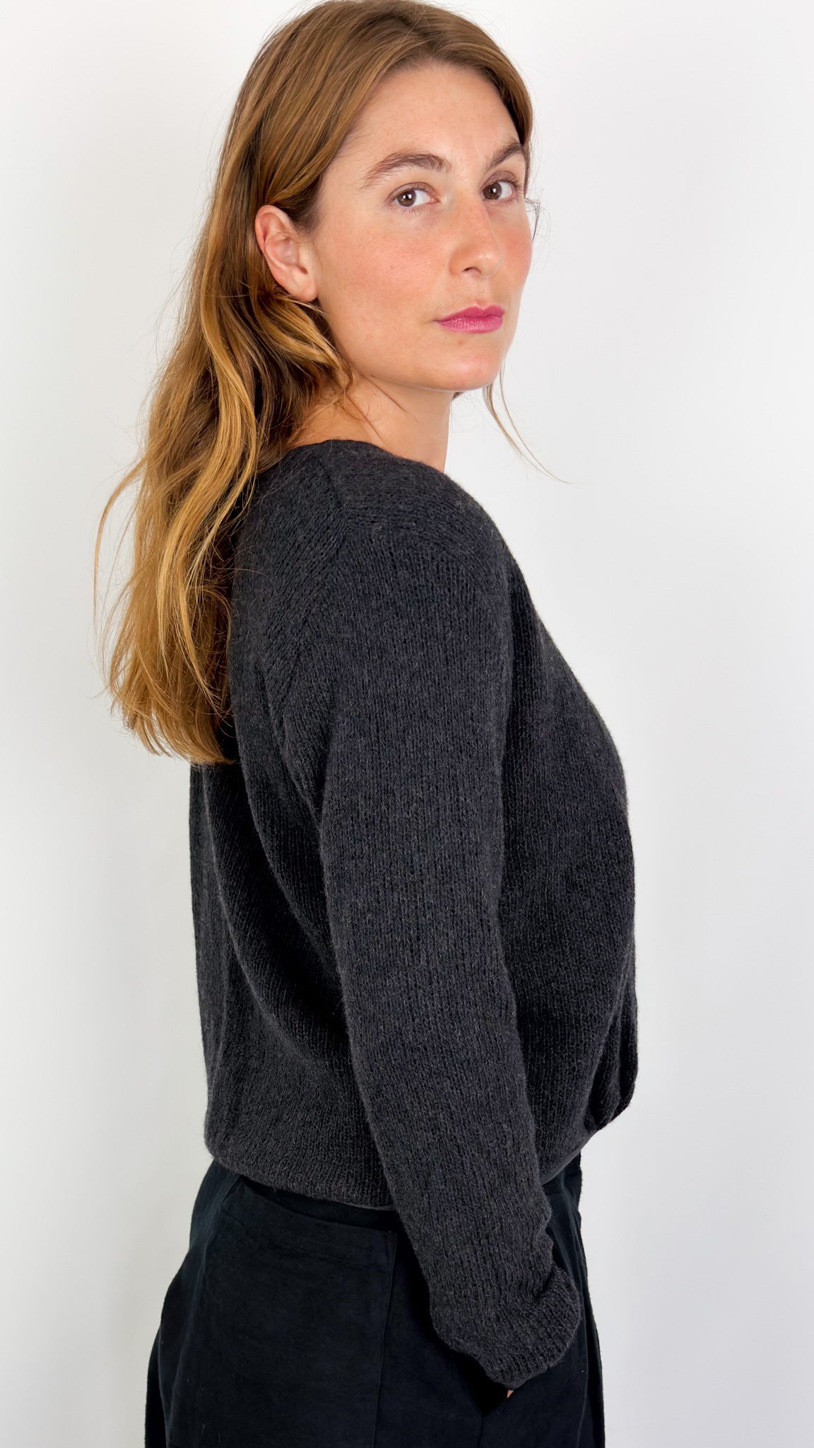 Elsa Esturgie Rosace Jumper Charcoal