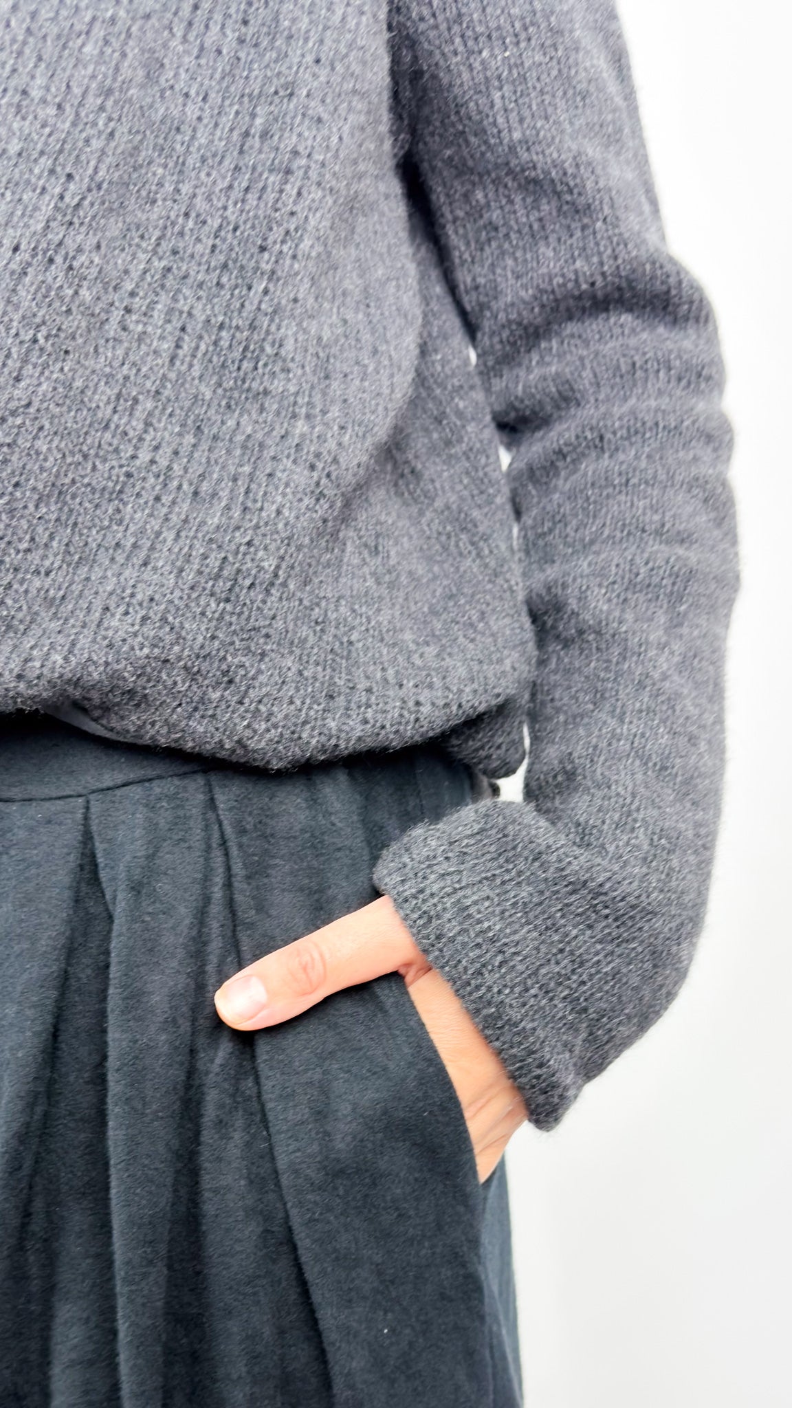 Elsa Esturgie Rosace Jumper Charcoal