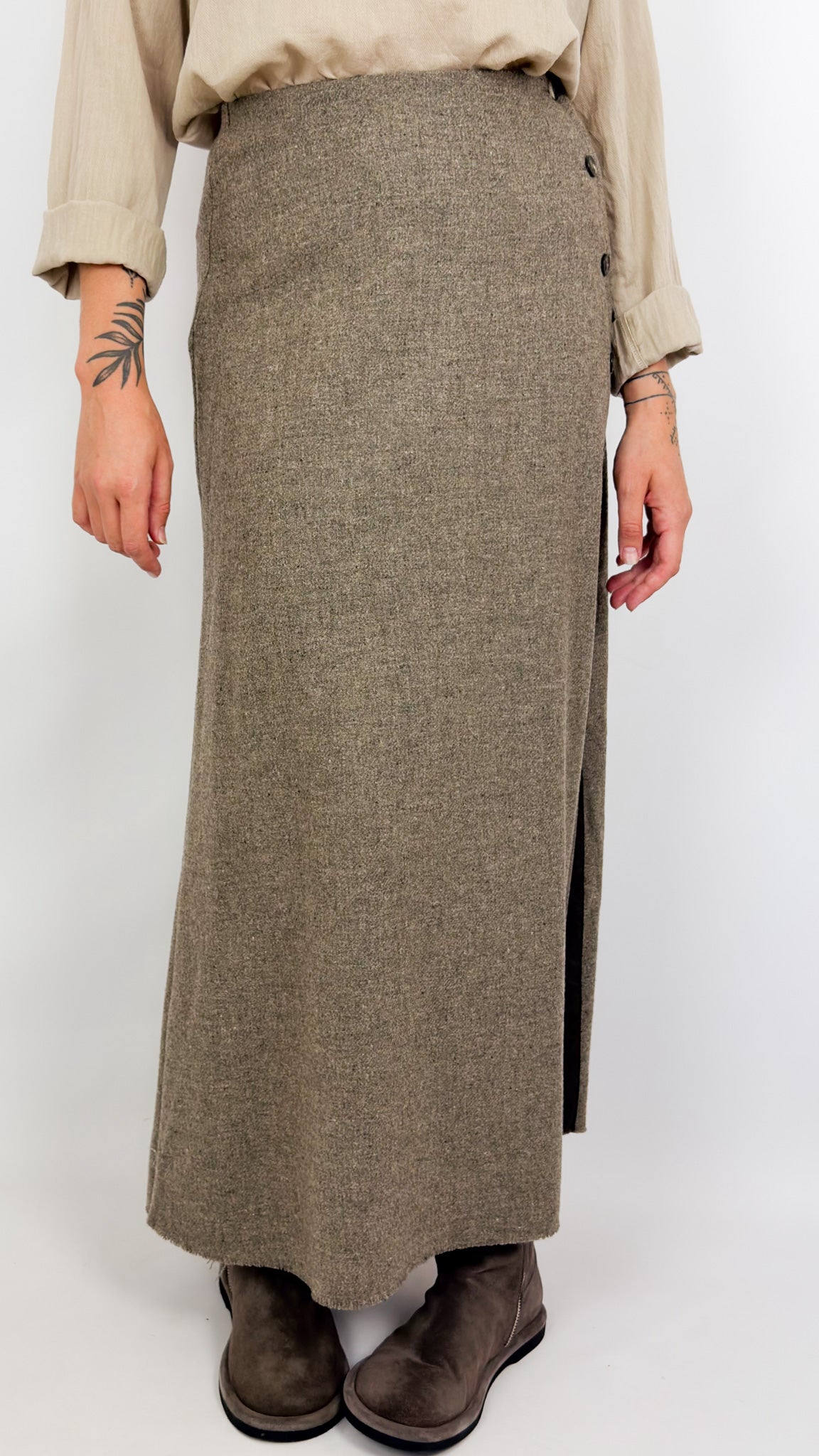 Elsa Esturgie Recolte Skirt Stone