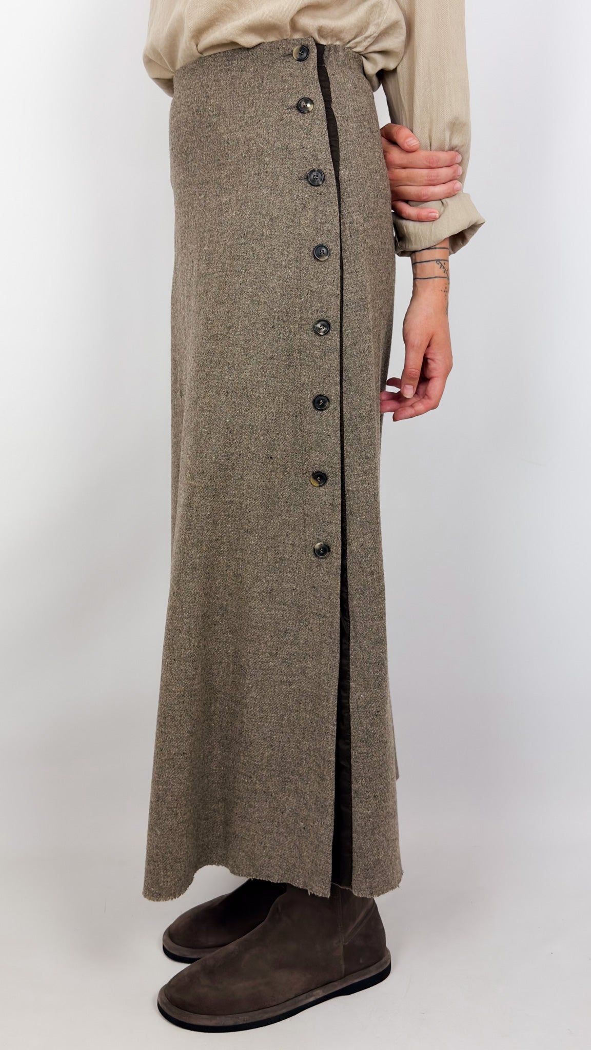 Elsa Esturgie Recolte Skirt Stone