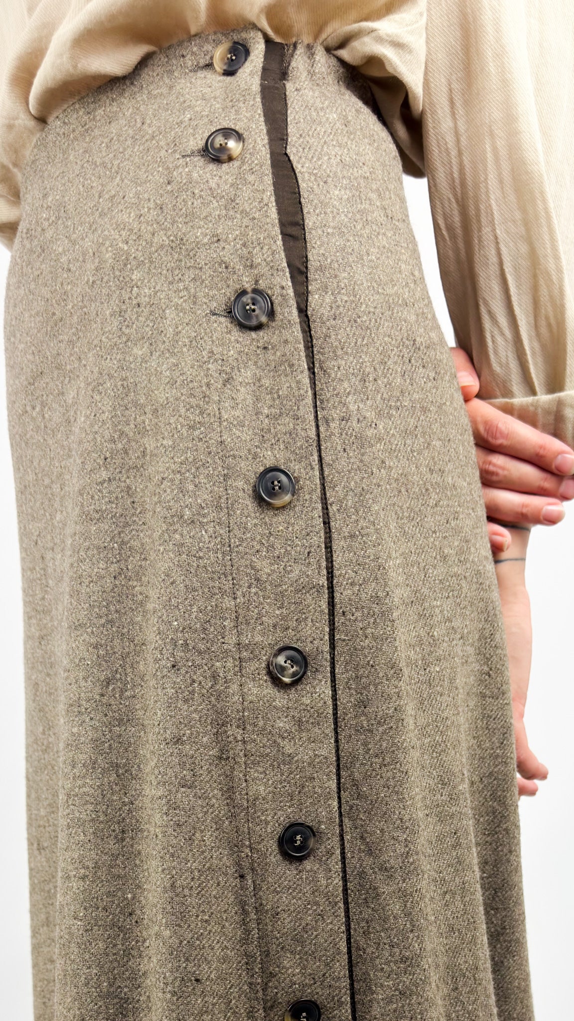 Elsa Esturgie Recolte Skirt Stone